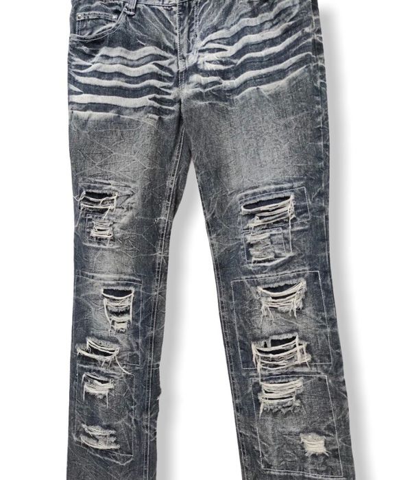 If Six Was Nine LOWBOX Ripped Distressed Punk Rock Denim Jeans