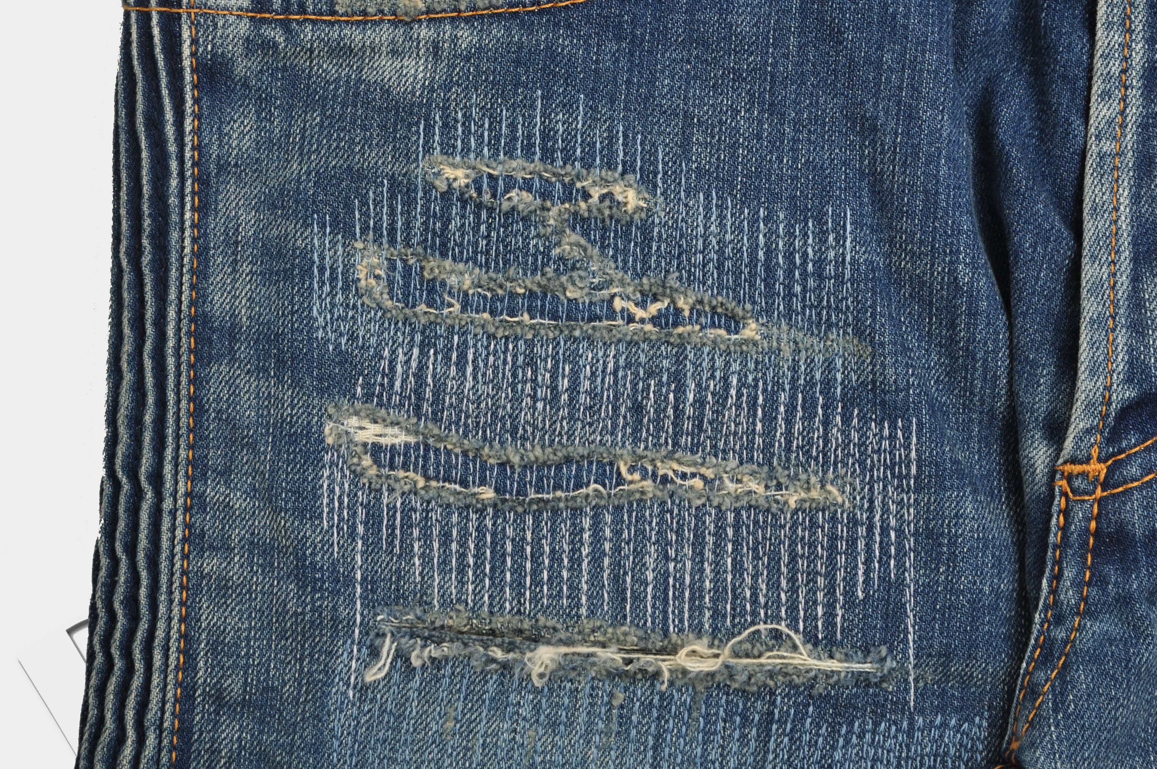 Balmain Distressed Slim Fit Skinny Blue Jeans Size US 28 / EU 44 - 6 Thumbnail