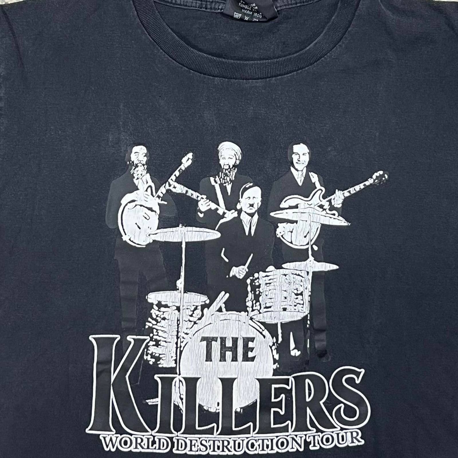 Japanese Brand × Vintage VINTAGE Y2K THE KILLERS WORLD DESTRUCTION TOUR TEE Size US M / EU 48-50 / 2 - 2 Thumbnail