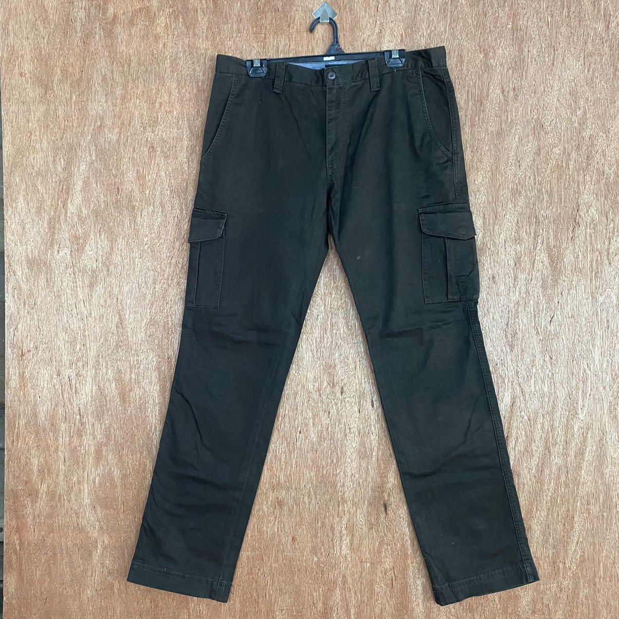 Global Work D Global Work Brown Multipocket Cargo Pants #c802 Size US 33 - 1 Thumbnail