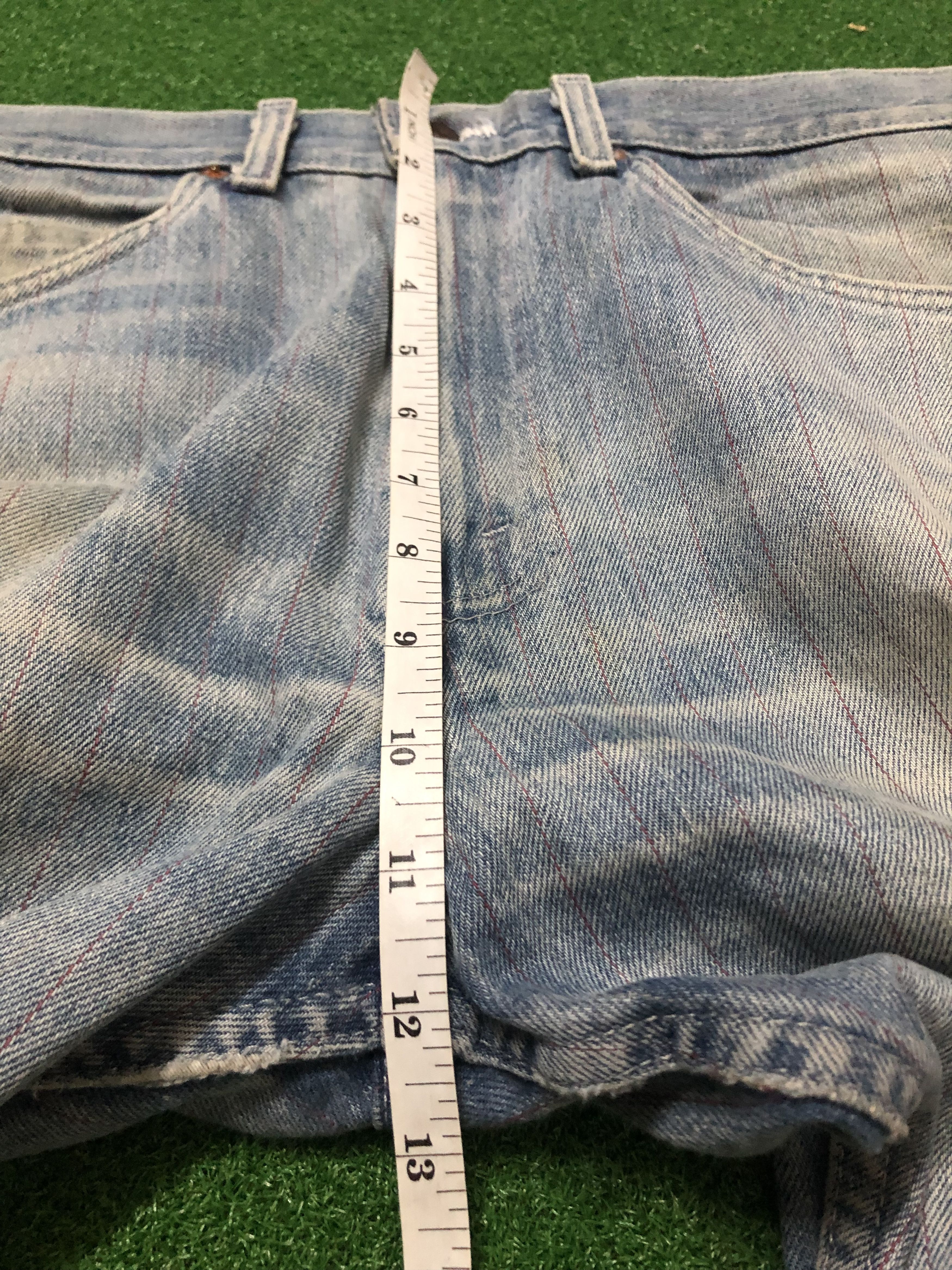 Levi's Vintage Levis 1975 Red Stripe Design Denim Pants Size US 33 - 11 Thumbnail