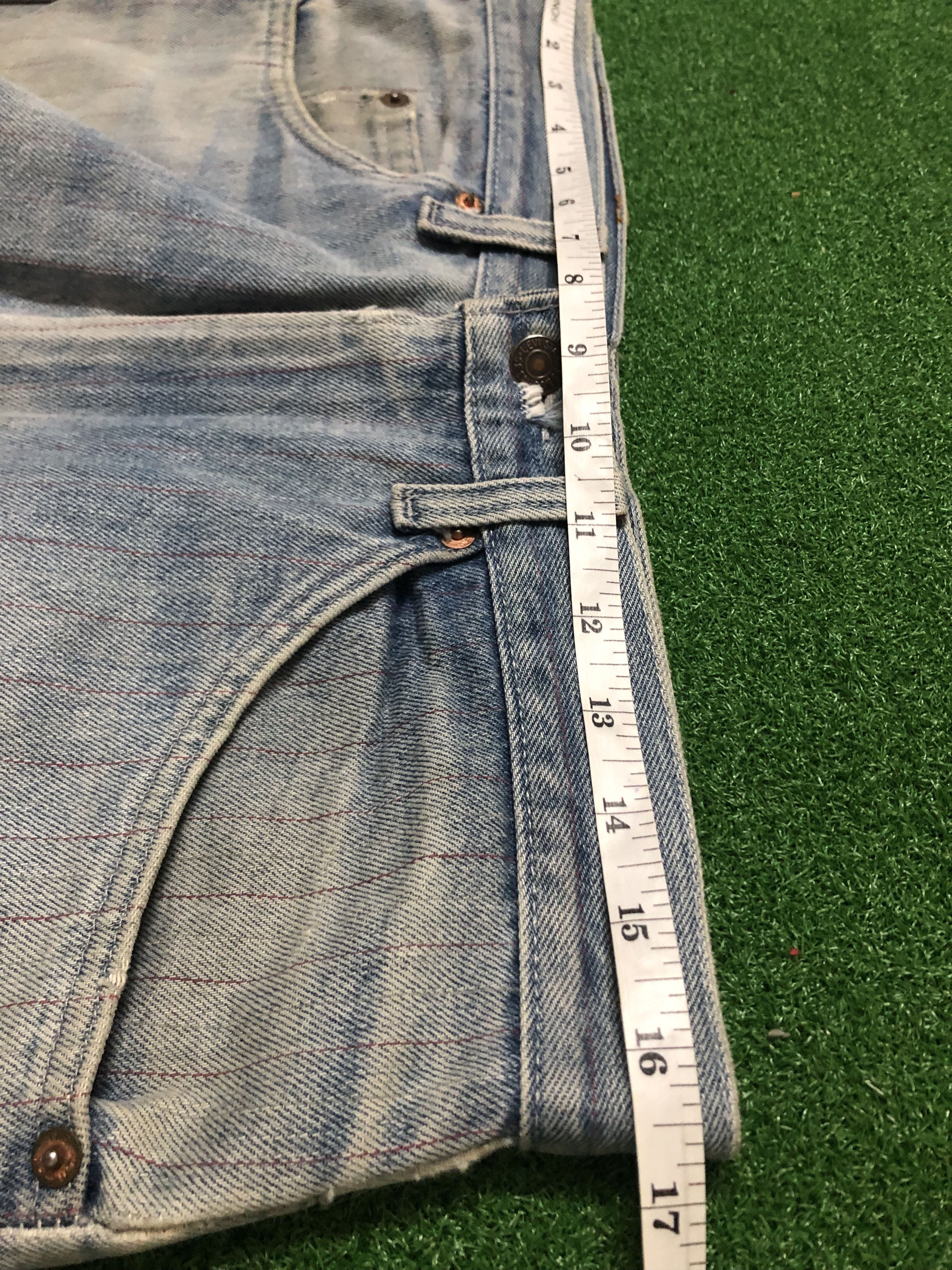 Levi's Vintage Levis 1975 Red Stripe Design Denim Pants Size US 33 - 5 Thumbnail