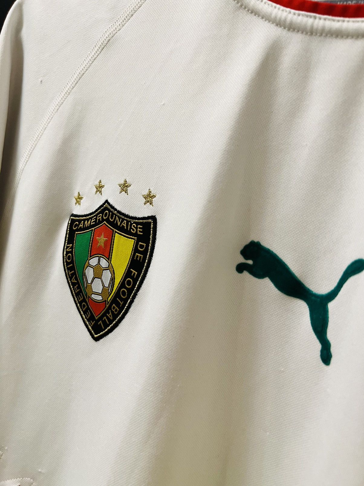 Puma Cameroon jersey soccer 2006 fifa World Cup Size US L / EU 52-54 / 3 - 4 Thumbnail