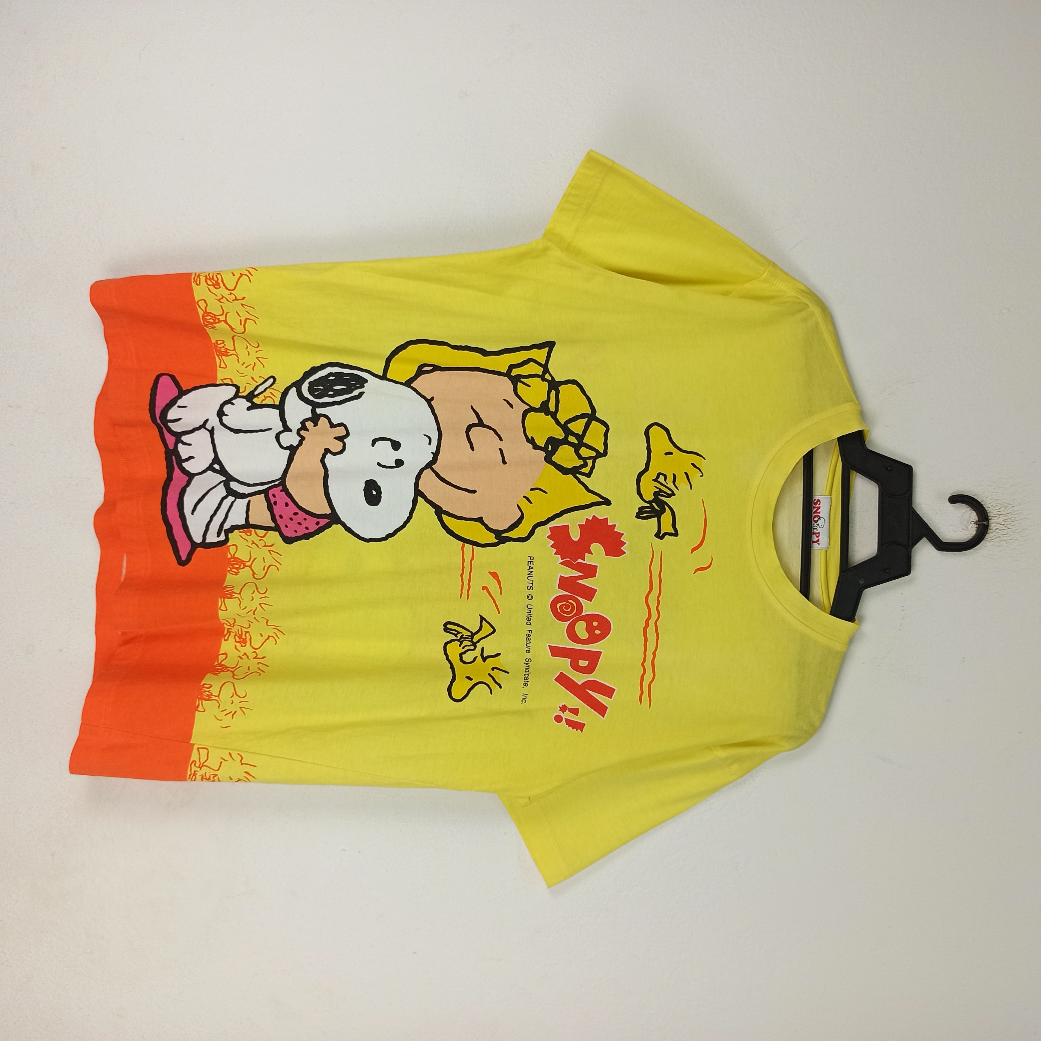 image of Cartoon Network x Peanuts Limited Design Peanuts Snoopy Overprint Tshirt in Mix, Men's (Size Large)