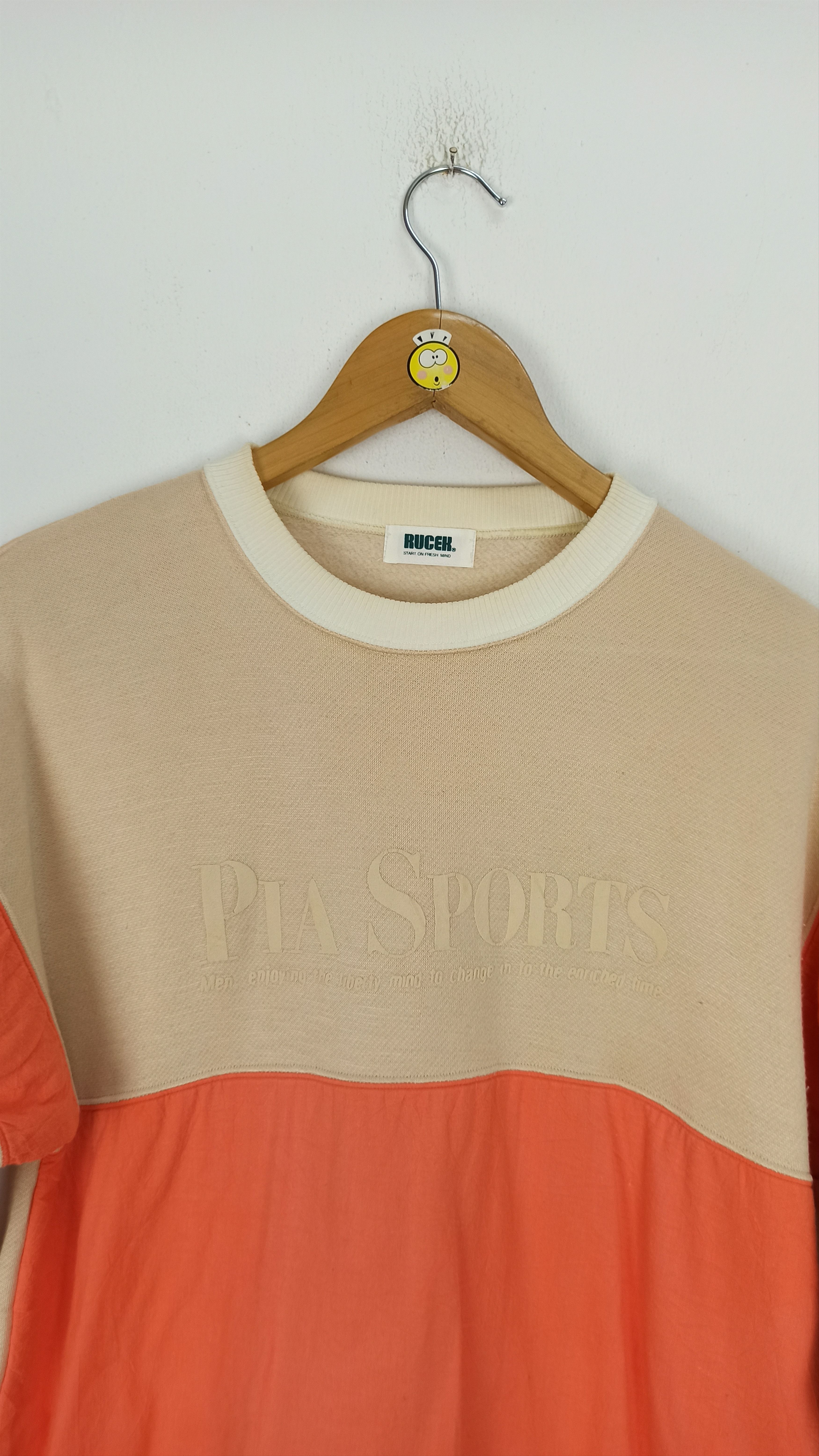 Japanese Brand Vintage Pia sport Sweatshirt Crewneck Spells out Logo Size US S / EU 44-46 / 1 - 2 Thumbnail