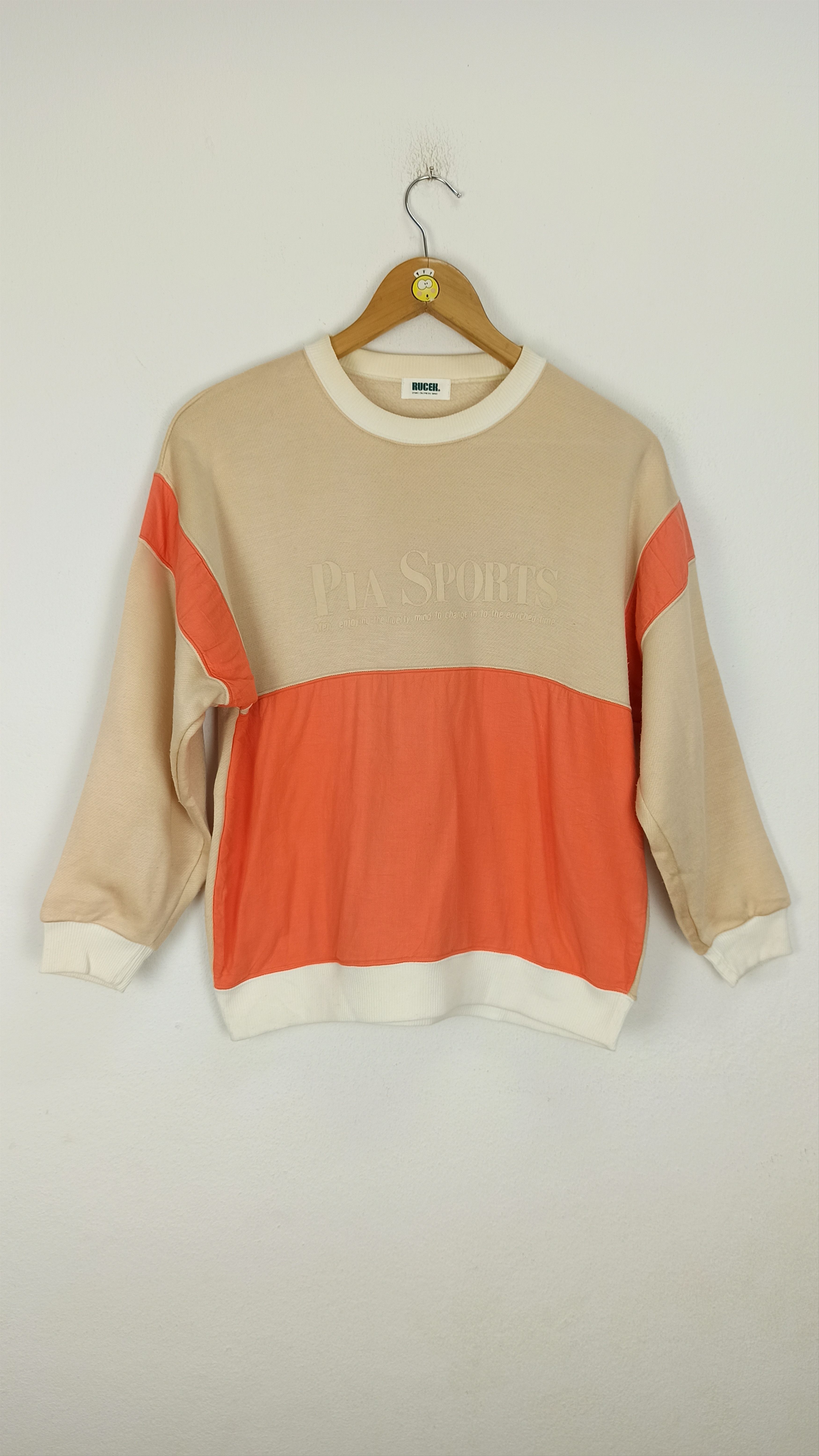 Japanese Brand Vintage Pia sport Sweatshirt Crewneck Spells out Logo Size US S / EU 44-46 / 1 - 1 Thumbnail