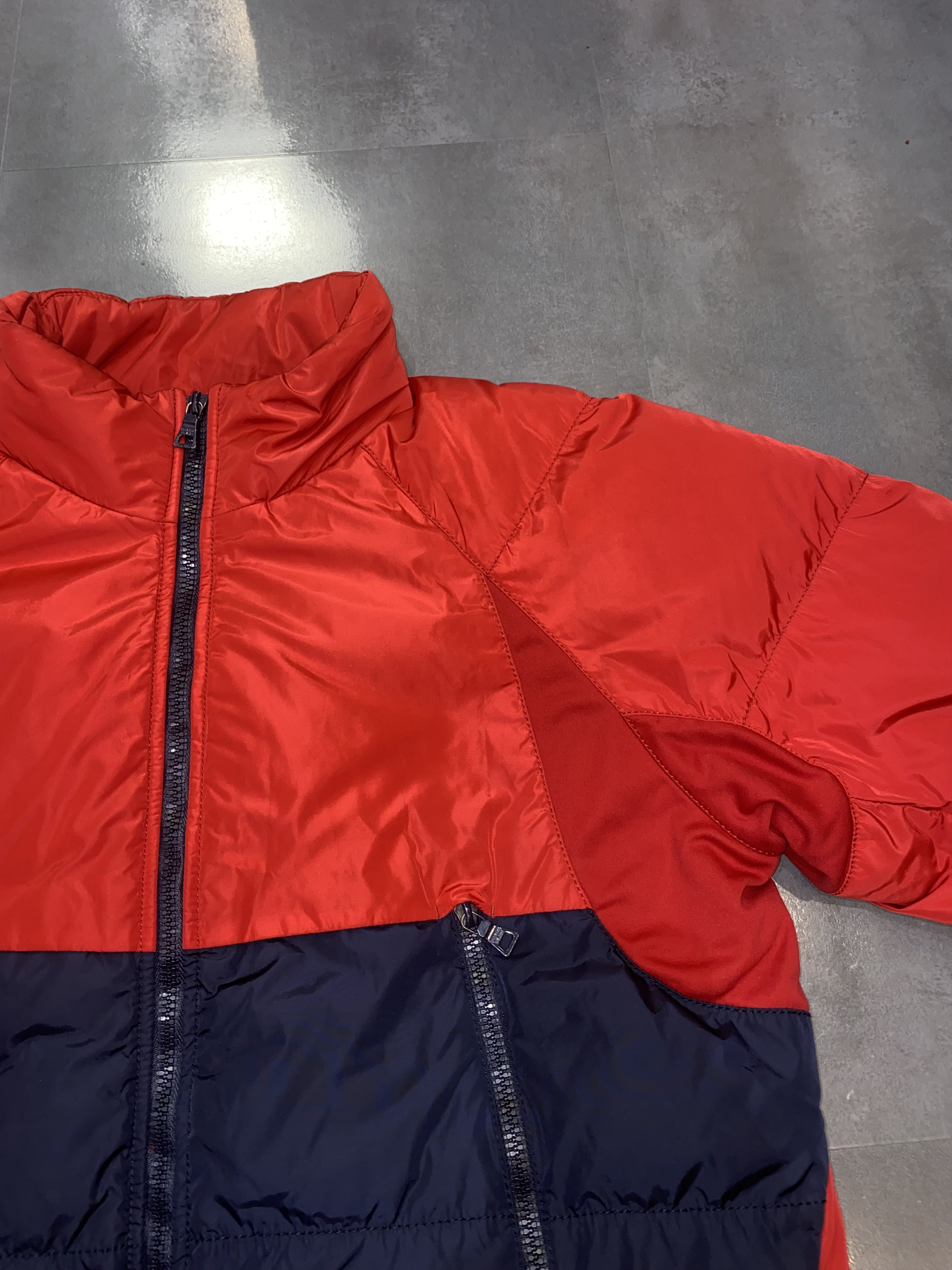 Prada AW08 Prada Red Tab Logo Two Tone Down Puffer Jacket Size US L / EU 52-54 / 3 - 11 Thumbnail