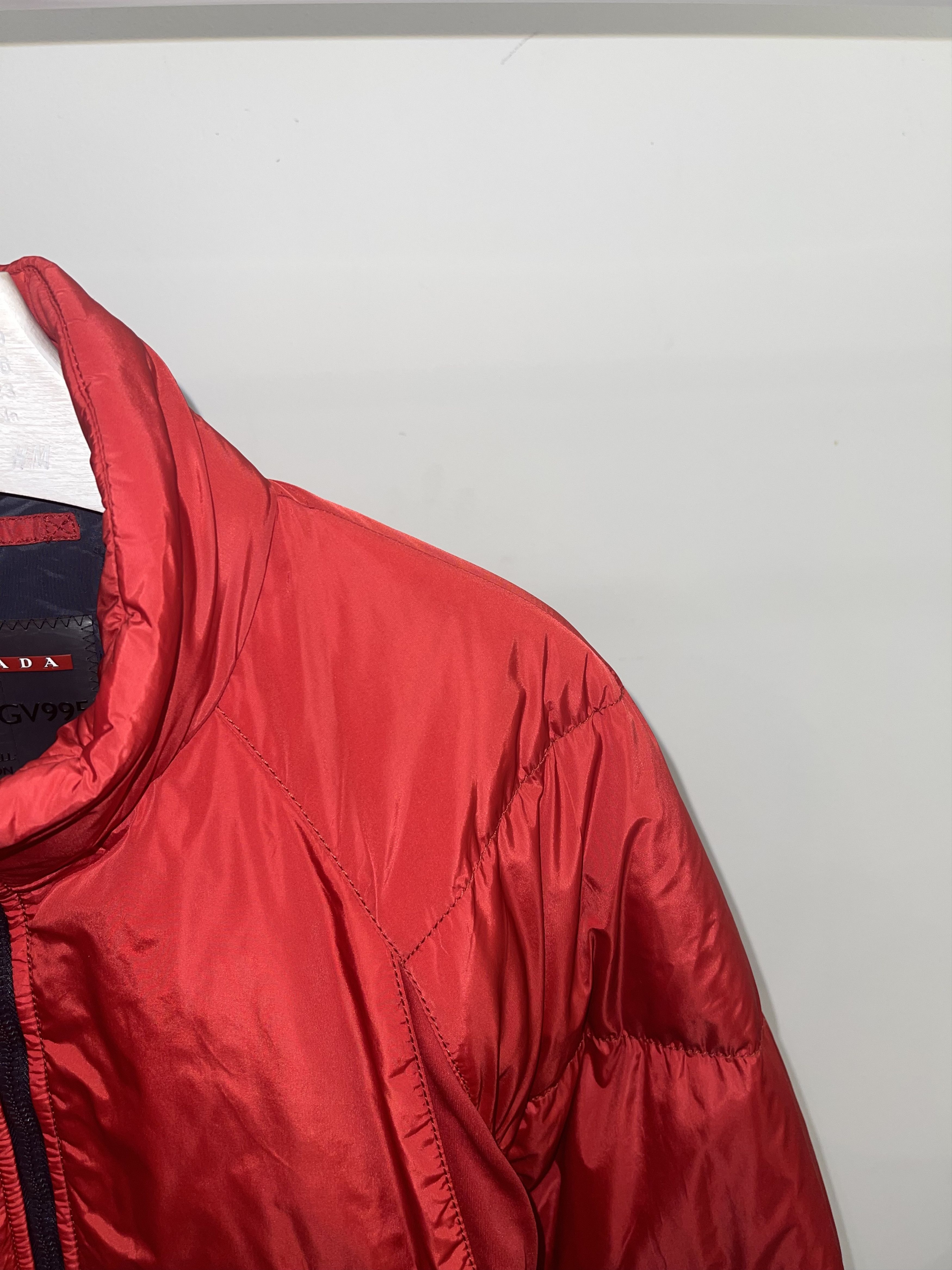 Prada AW08 Prada Red Tab Logo Two Tone Down Puffer Jacket Size US L / EU 52-54 / 3 - 3 Thumbnail