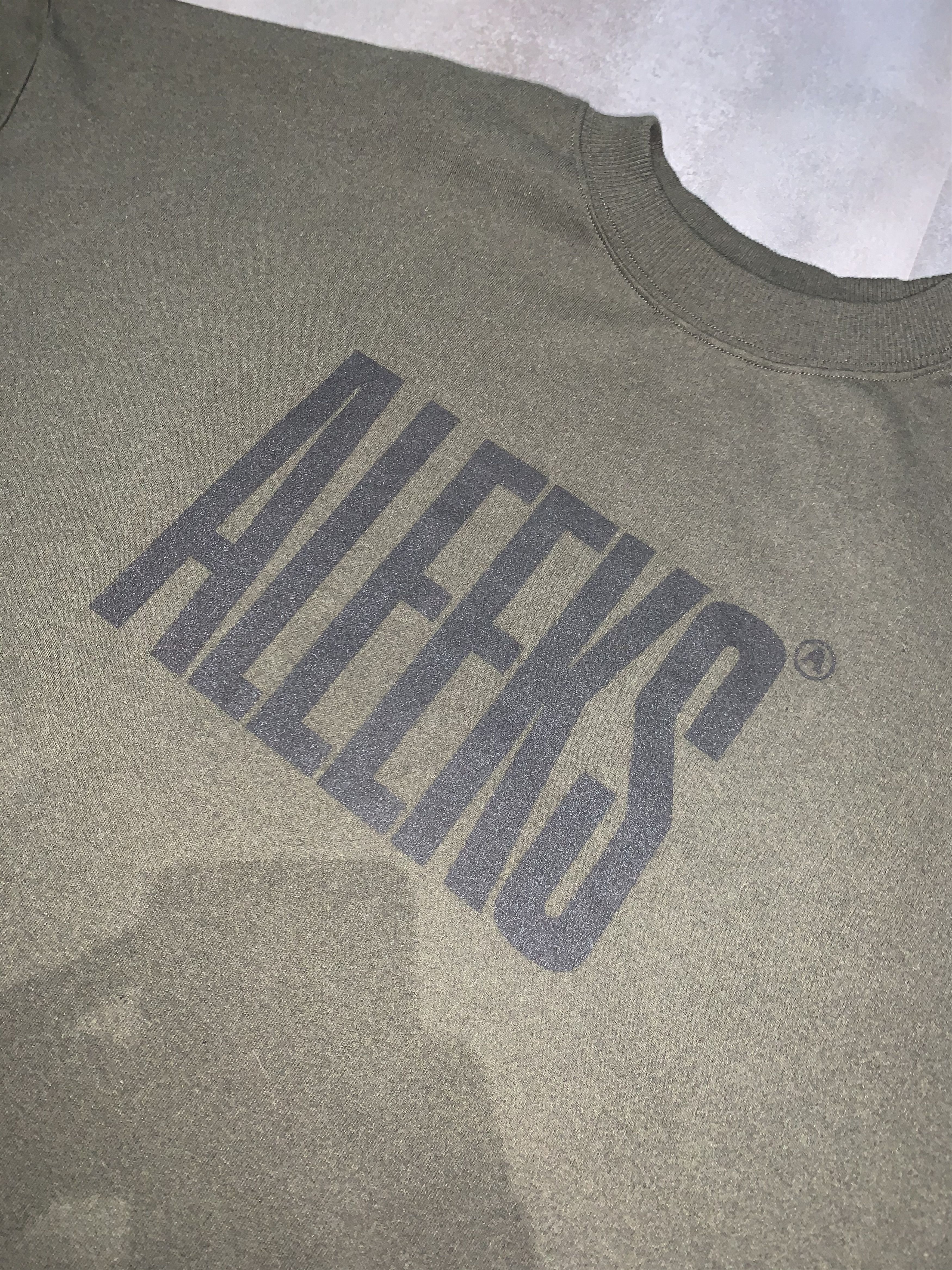 Alyx × Visual DS! Alyx X Visual "Aleeks" Logo Khaki Sweatshirt Size US L / EU 52-54 / 3 - 9 Thumbnail