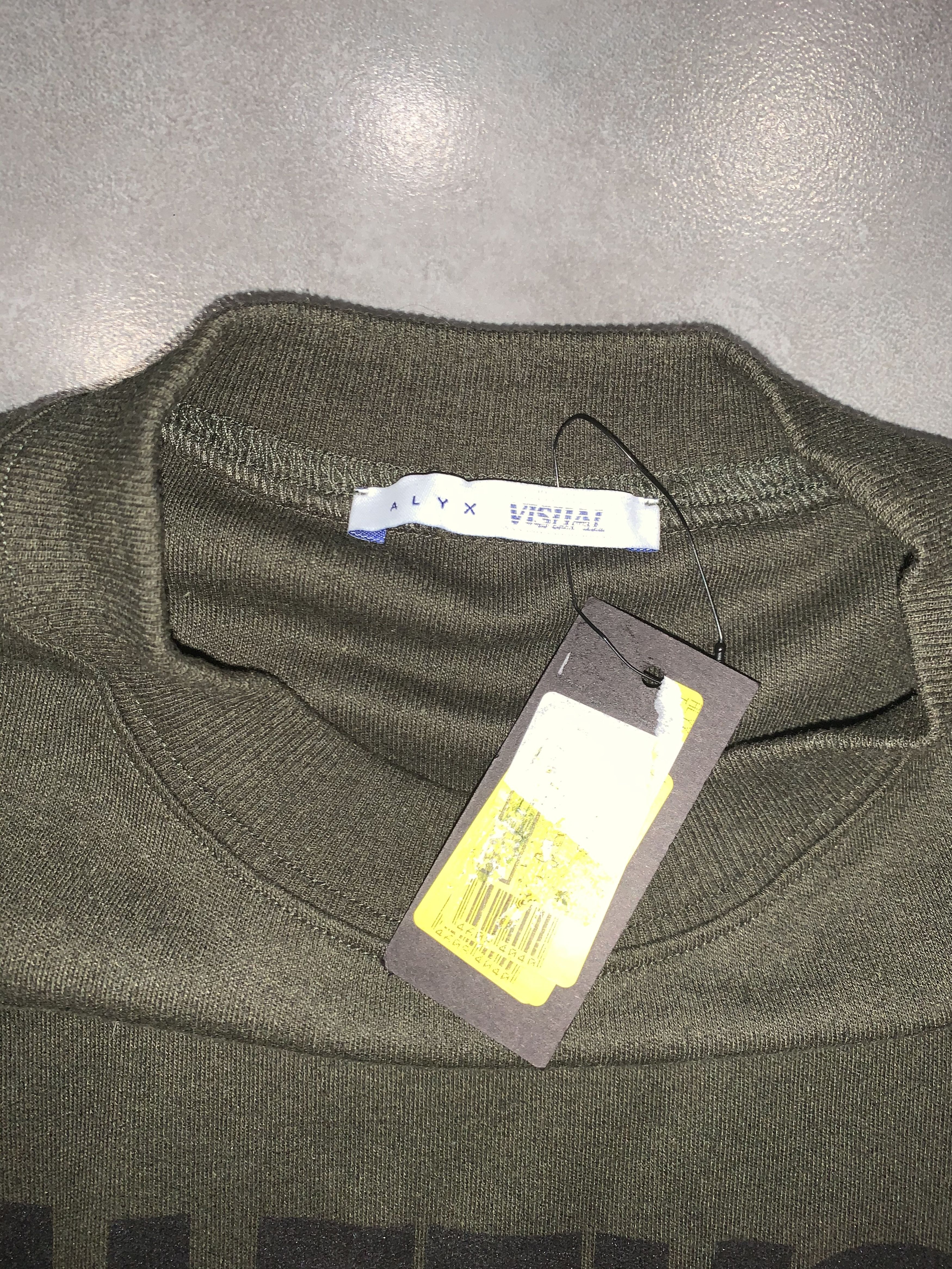 Alyx × Visual DS! Alyx X Visual "Aleeks" Logo Khaki Sweatshirt Size US L / EU 52-54 / 3 - 10 Thumbnail