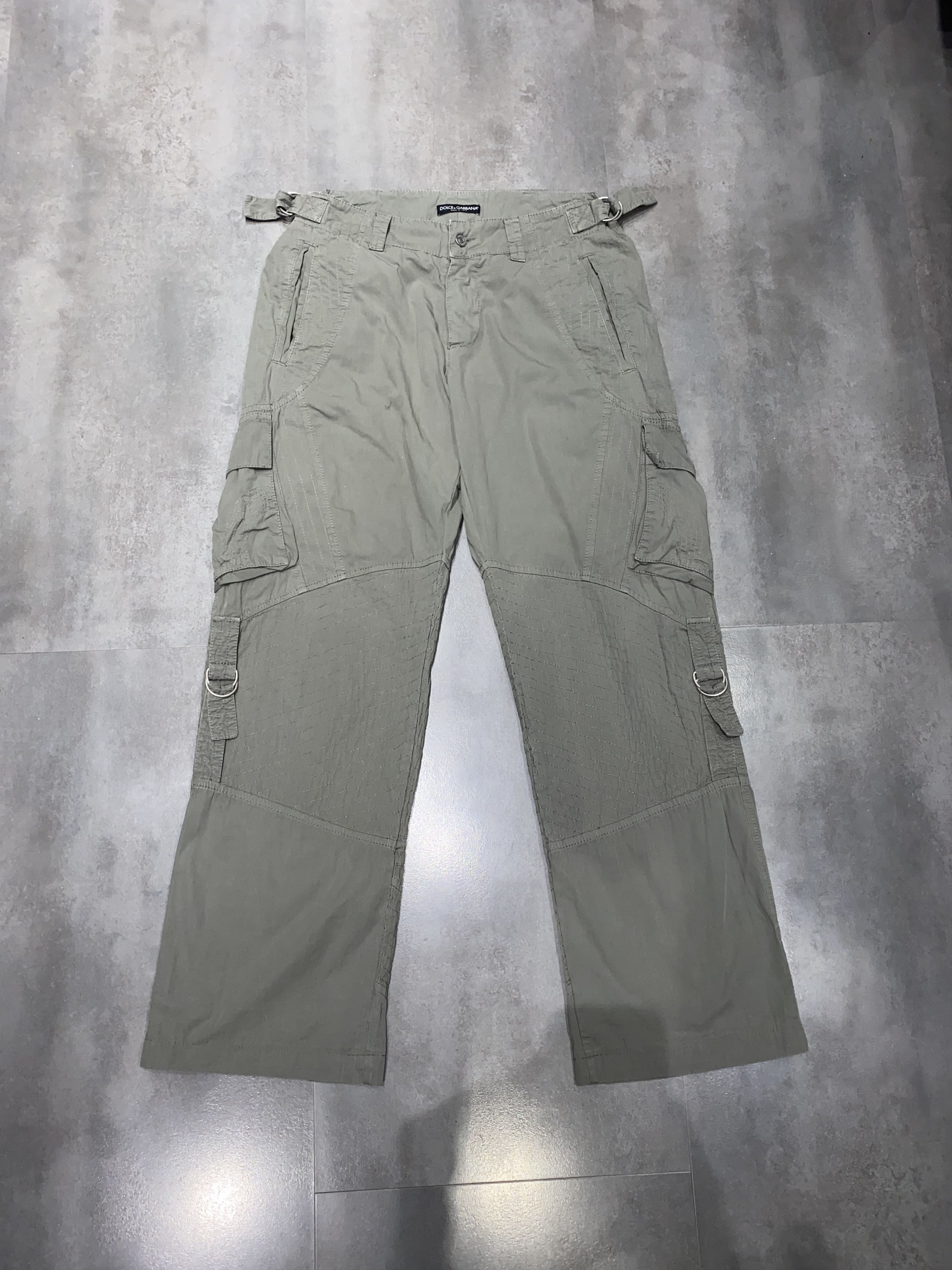 Dolce & Gabbana Archive Dolce Gabbana Olive Bondage Cargo Pants Size US 34 / EU 50 - 1 Thumbnail