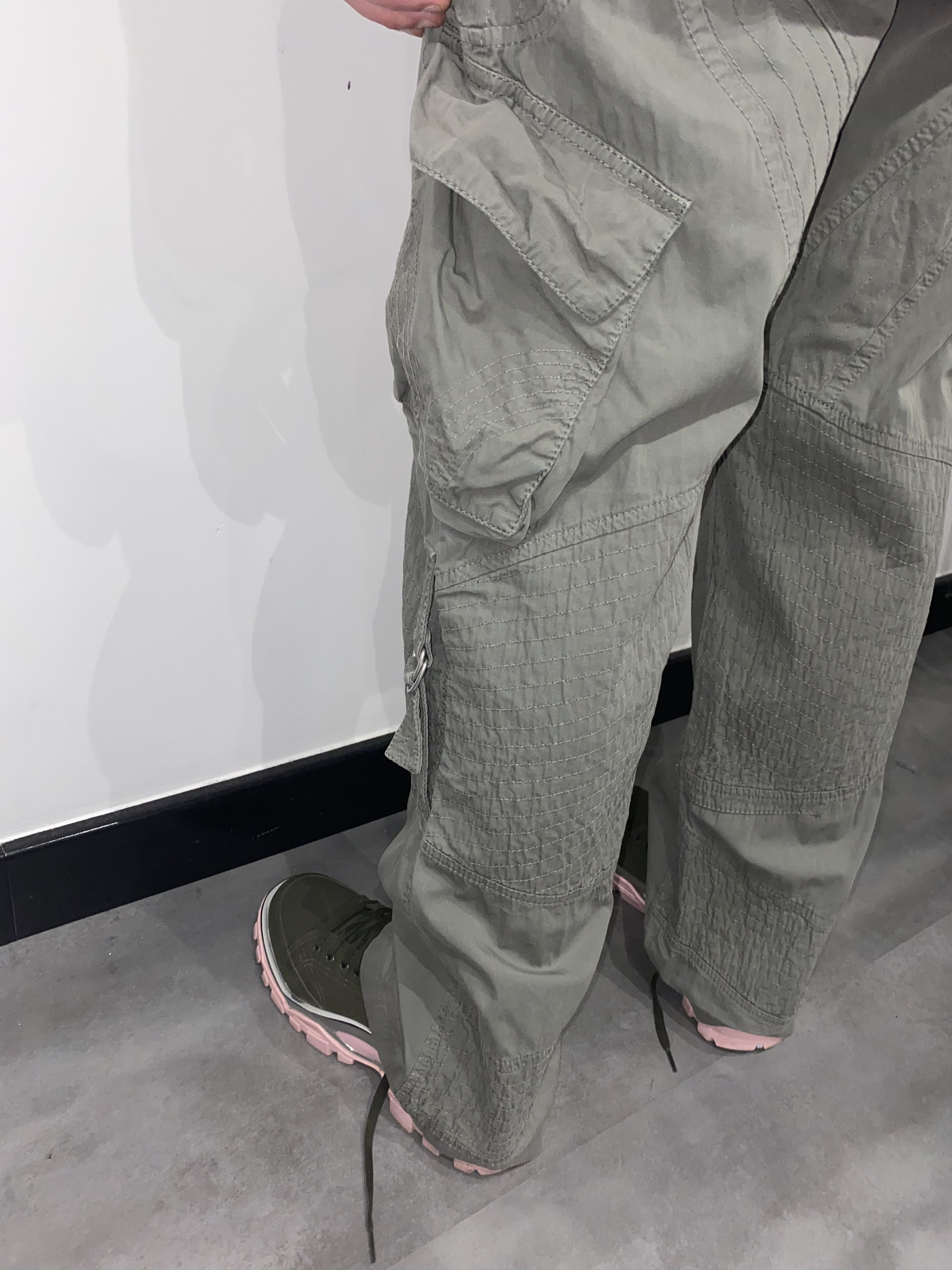 Dolce & Gabbana Archive Dolce Gabbana Olive Bondage Cargo Pants Size US 34 / EU 50 - 8 Thumbnail