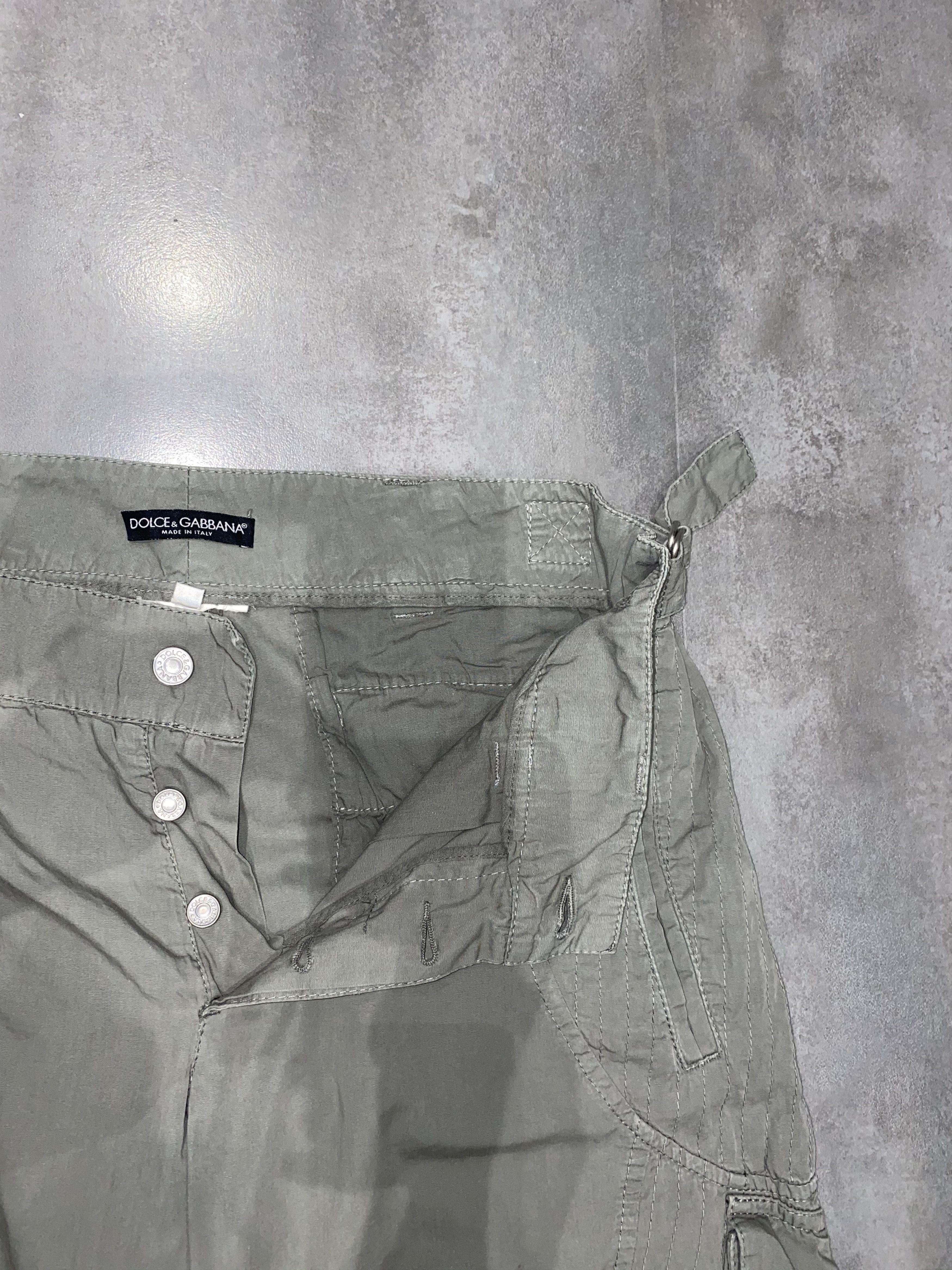 Dolce & Gabbana Archive Dolce Gabbana Olive Bondage Cargo Pants Size US 34 / EU 50 - 15 Thumbnail