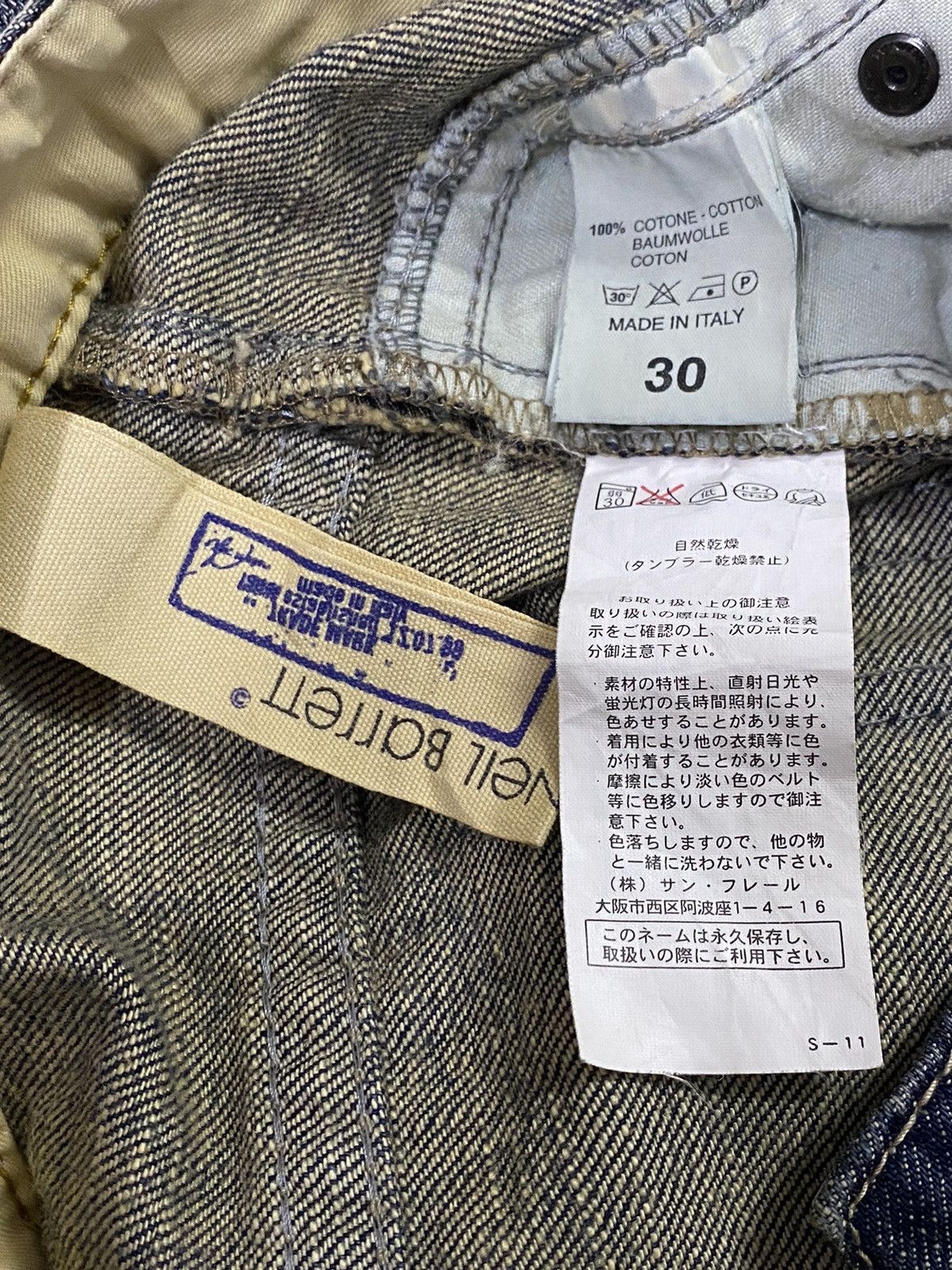 Neil Barrett Neil Barrett Ripped Distressed Denim Jeans Size US 32 / EU 48 - 11 Thumbnail