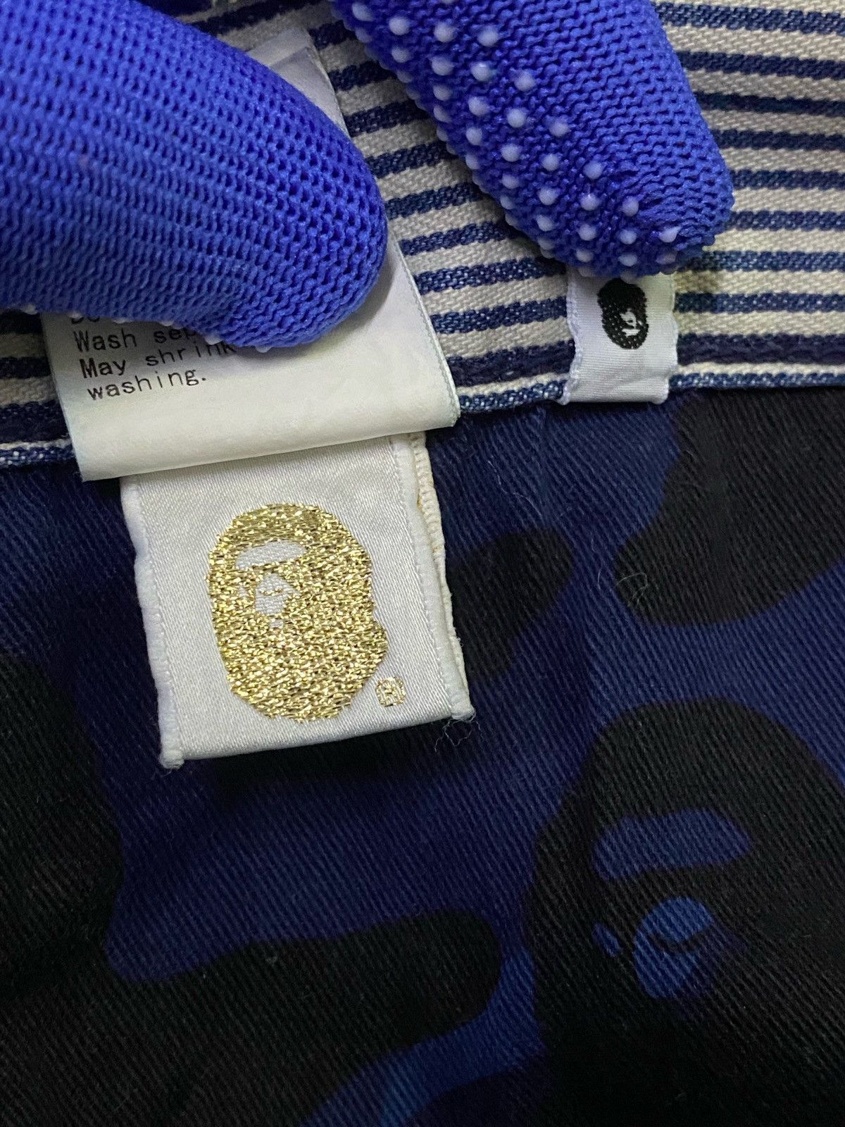 Bape A Bathing Ape Hickory Stripe Pants Size US 37 - 15 Thumbnail