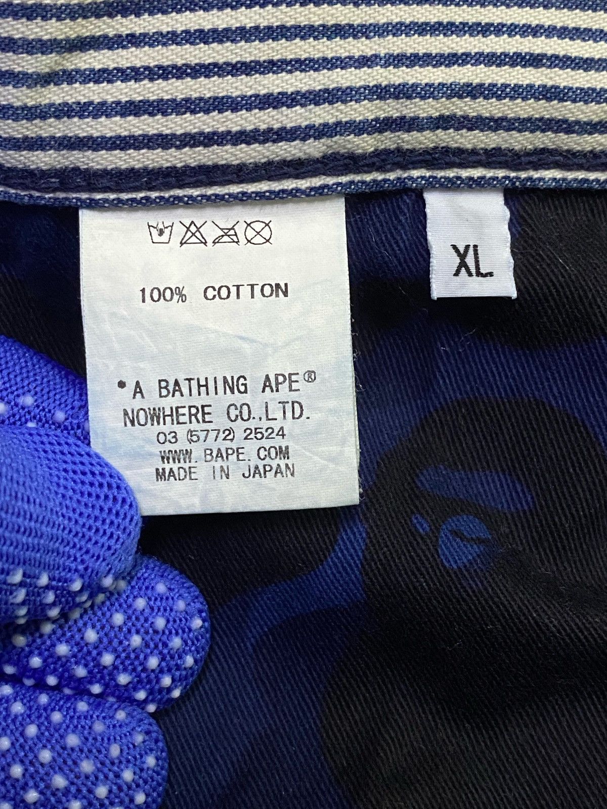 Bape A Bathing Ape Hickory Stripe Pants Size US 37 - 14 Thumbnail