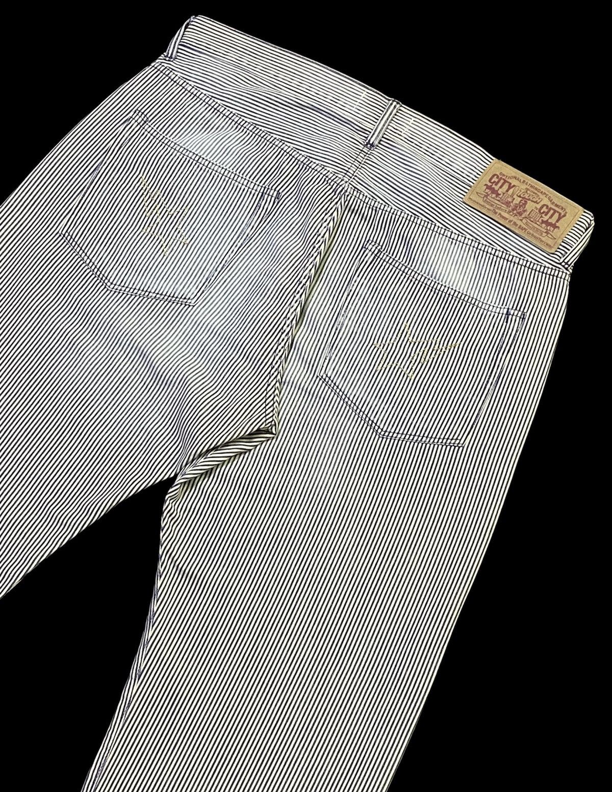 Bape A Bathing Ape Hickory Stripe Pants Size US 37 - 8 Thumbnail