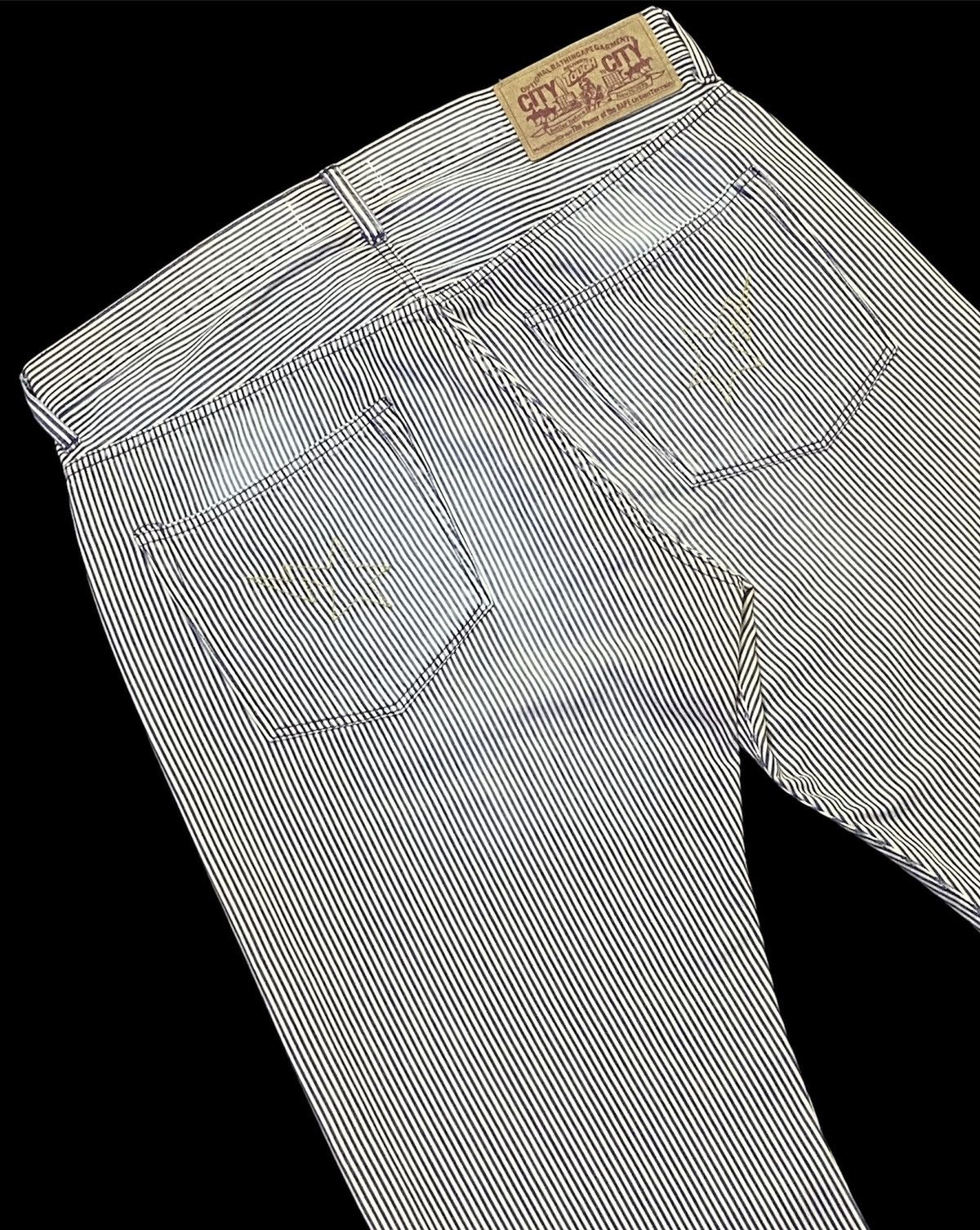 Bape A Bathing Ape Hickory Stripe Pants Size US 37 - 7 Thumbnail
