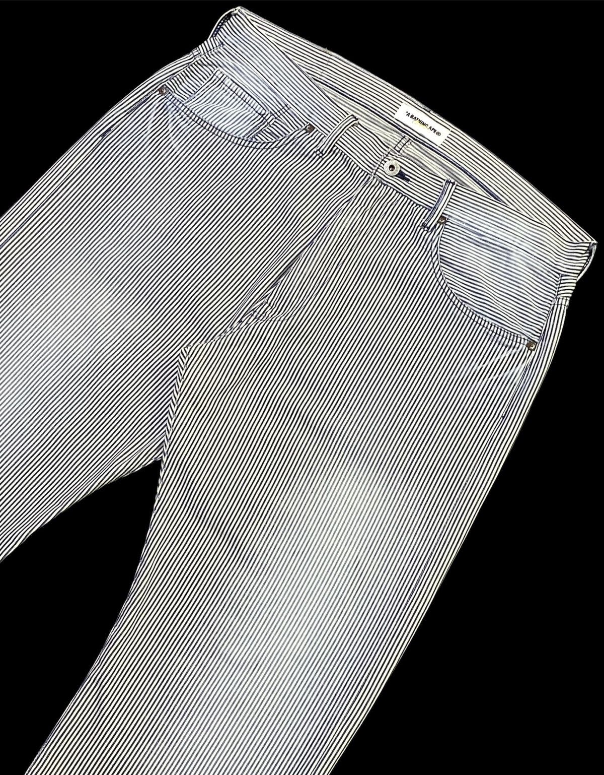 Bape A Bathing Ape Hickory Stripe Pants Size US 37 - 5 Thumbnail