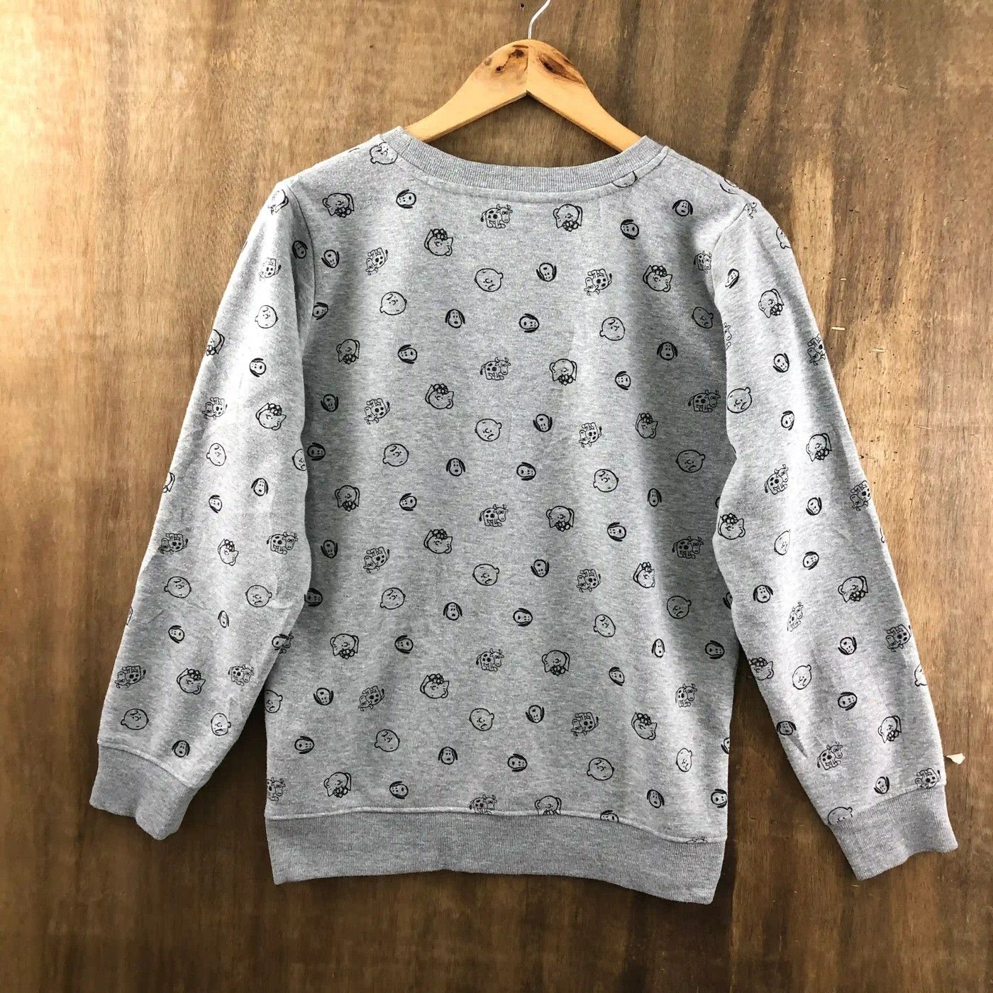 Japanese Brand × Peanuts Vintage Grey Full Print Peanuts Sweatshirt #0002 Size US M / EU 48-50 / 2 - 8 Thumbnail