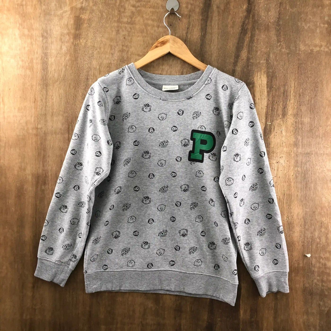 Japanese Brand × Peanuts Vintage Grey Full Print Peanuts Sweatshirt #0002 Size US M / EU 48-50 / 2 - 1 Thumbnail