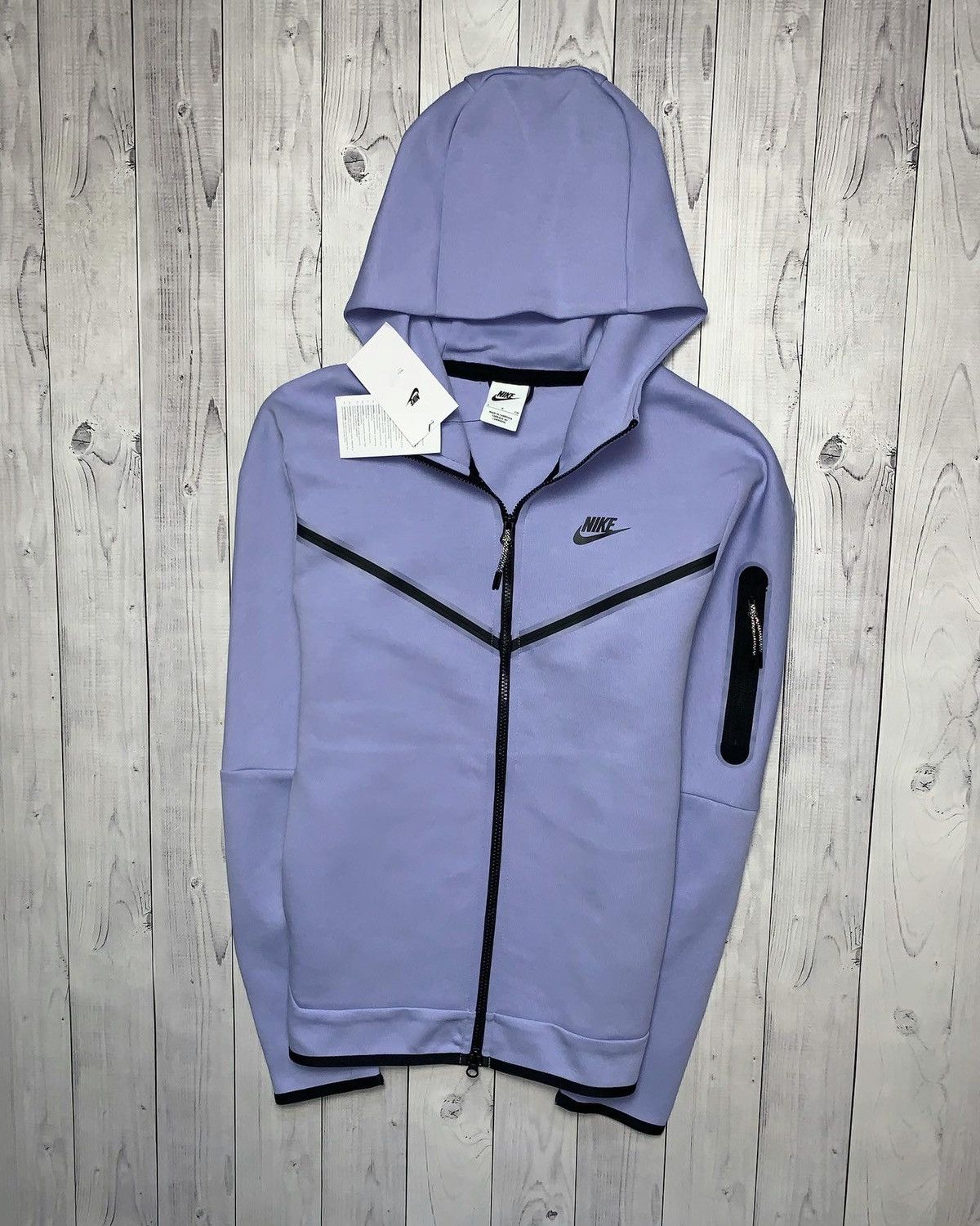 Image of Nike Tech Fleece Purple Zip Hoodie Size Xl, Men's