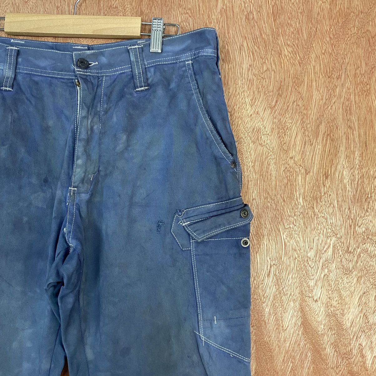 Japanese Brand Evenriver faded distressed Multipocket Cargo Pants #c786 Size US 30 / EU 46 - 4 Thumbnail