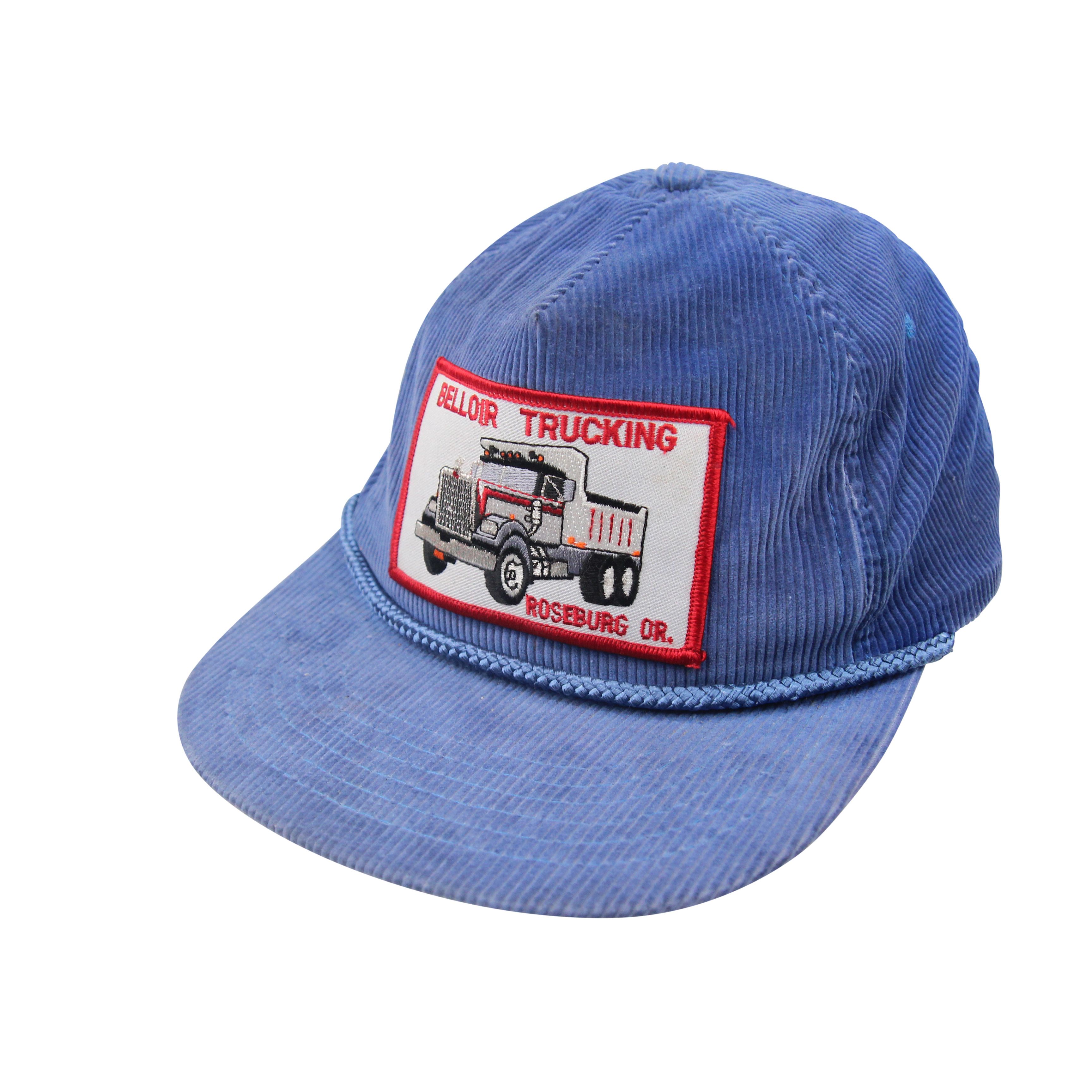 Vintage Vintage Belloir Trucking Corduroy Trucker Hat Size ONE SIZE - 1 Thumbnail