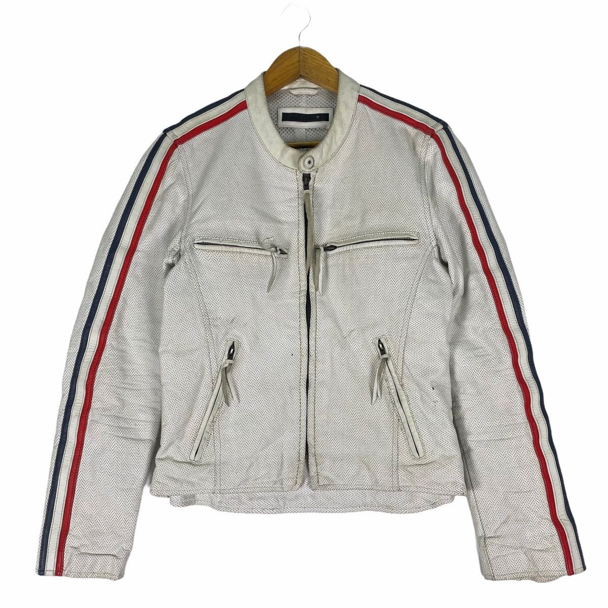 Leather 🔥LINGOO LEATHER Bikers France Zipper Jacket Size US M / EU 48-50 / 2 - 1 Thumbnail