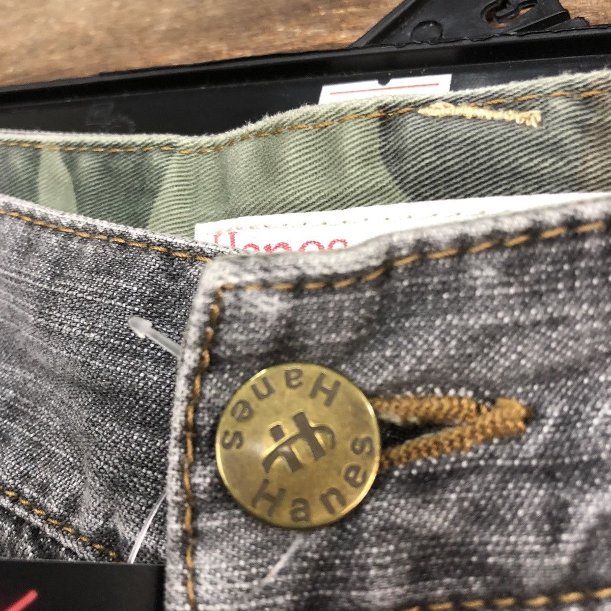 Hanes Vtg Hanes Grey Multipocket Denim Pants #4962 Size US 32 / EU 48 - 8 Thumbnail
