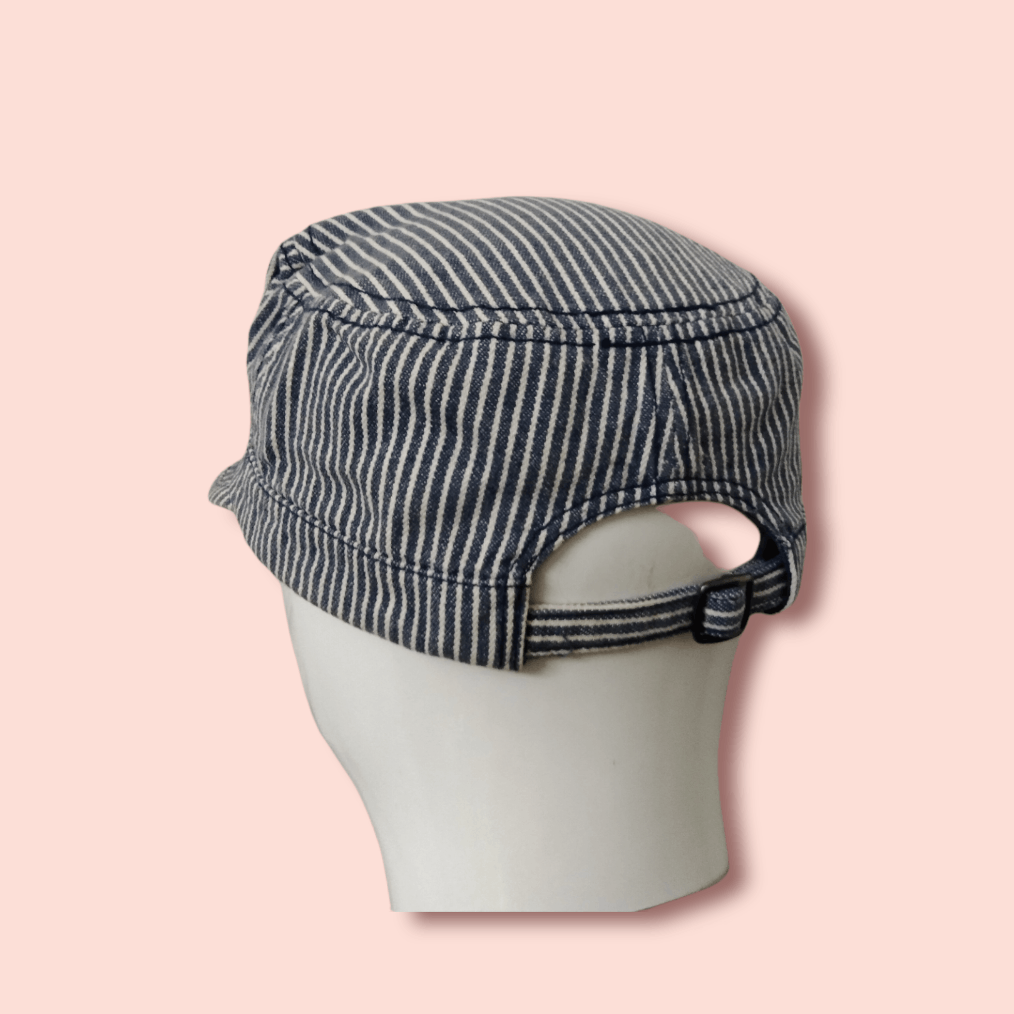 Jun Takahashi × Uniqlo × Vintage UNIQLO HICKORY STRIPES WORKER ARMY HAT Size ONE SIZE - 6 Thumbnail