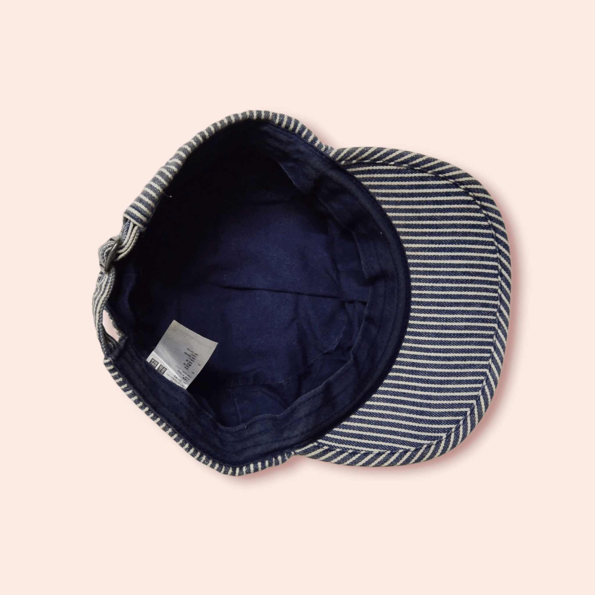 Jun Takahashi × Uniqlo × Vintage UNIQLO HICKORY STRIPES WORKER ARMY HAT Size ONE SIZE - 11 Thumbnail
