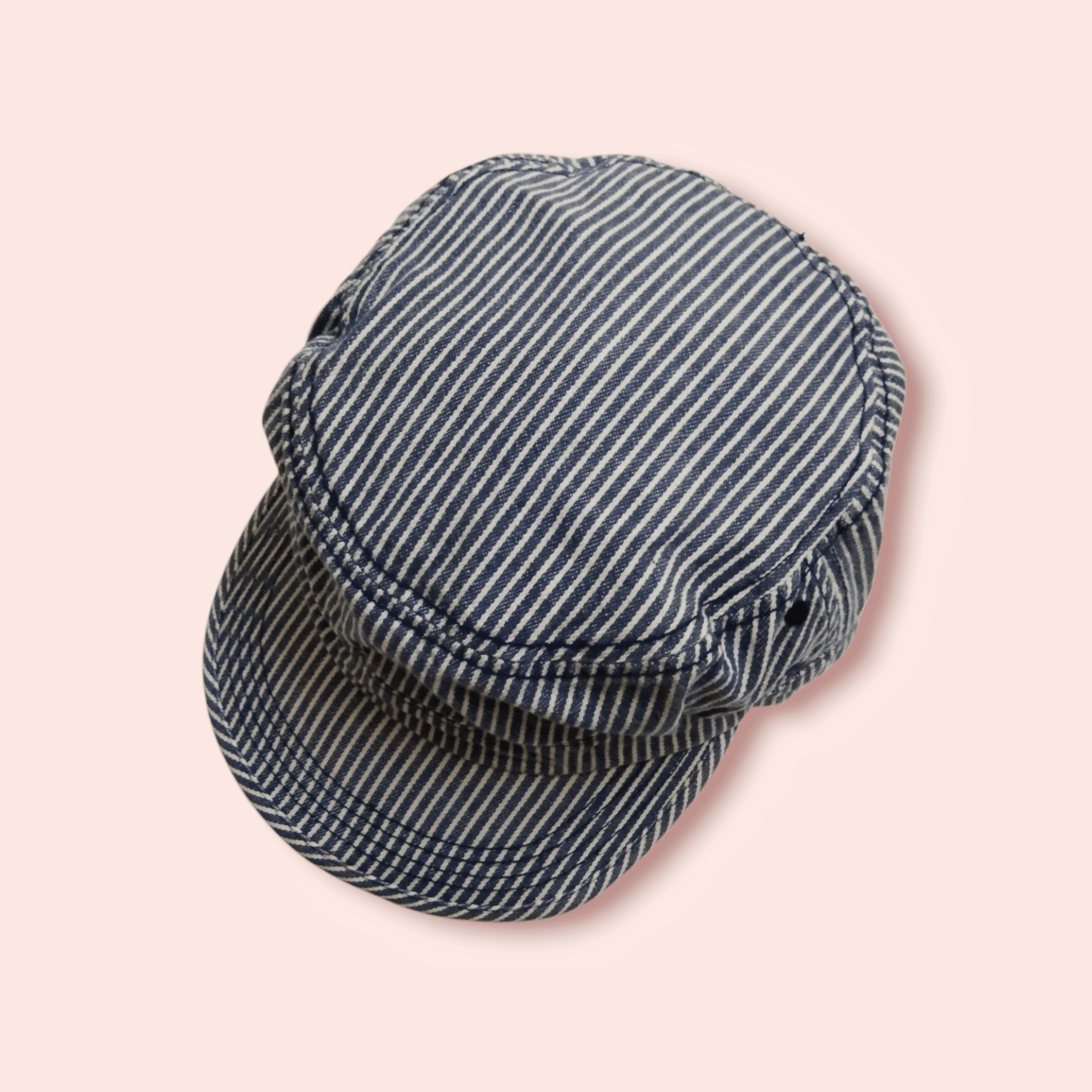 Jun Takahashi × Uniqlo × Vintage UNIQLO HICKORY STRIPES WORKER ARMY HAT Size ONE SIZE - 8 Thumbnail