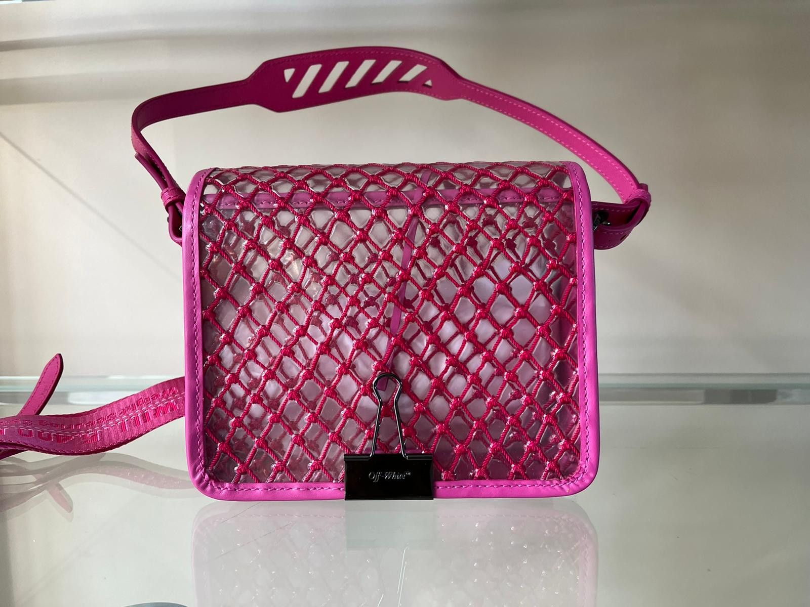 Off-White o1rshd1 Binder Clip Bag in Pink Color Size ONE SIZE - 3 Thumbnail