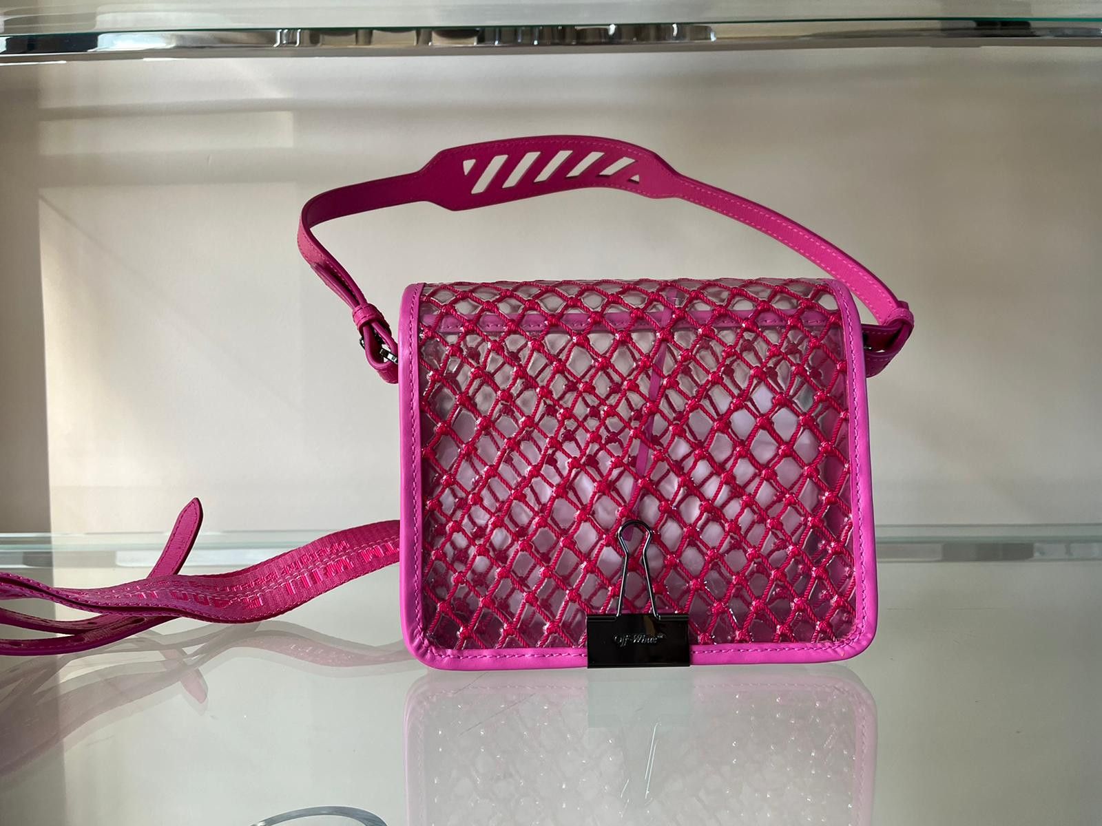 Off-White o1rshd1 Binder Clip Bag in Pink Color Size ONE SIZE - 8 Thumbnail