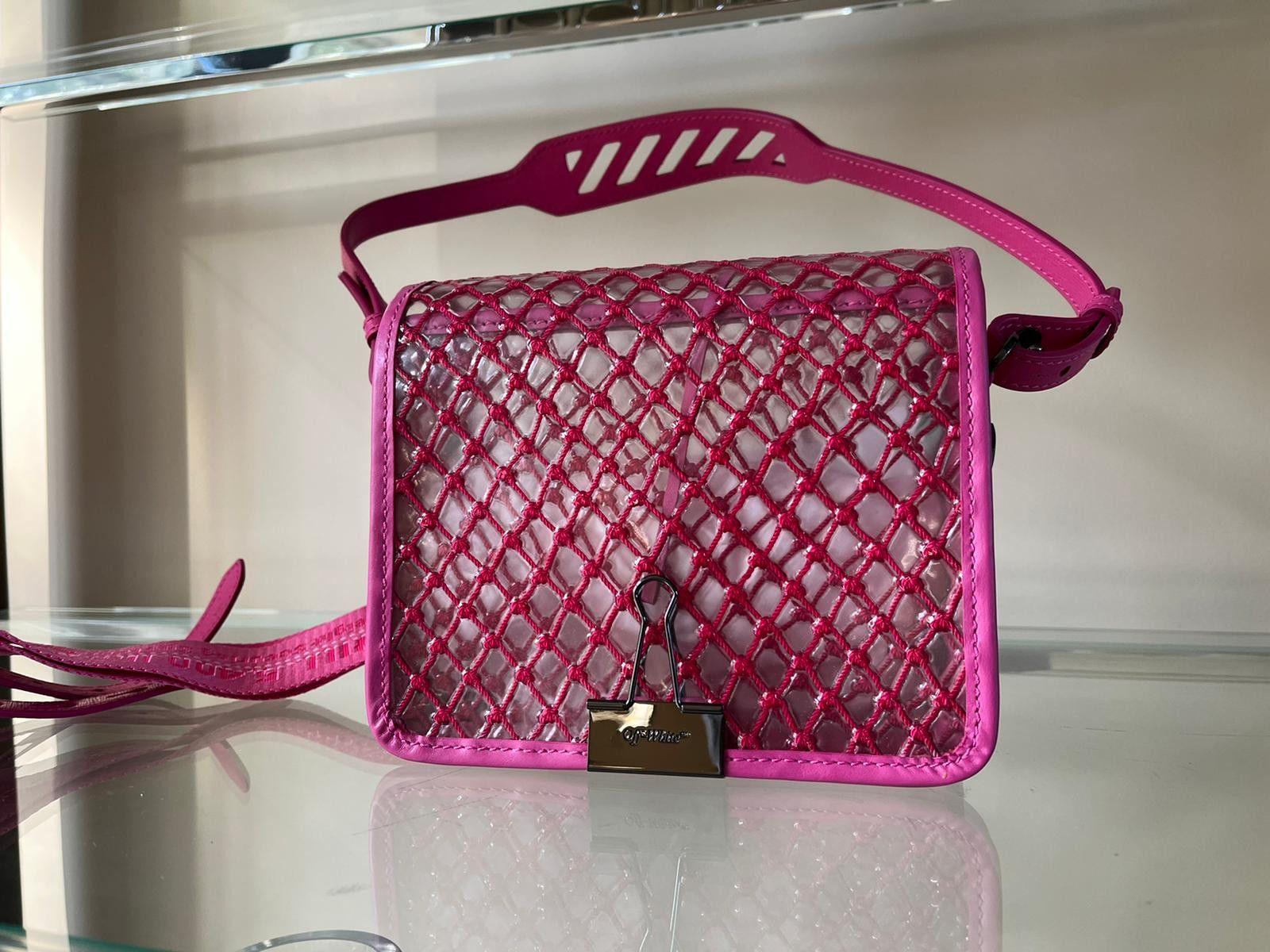 Off-White o1rshd1 Binder Clip Bag in Pink Color Size ONE SIZE - 5 Thumbnail