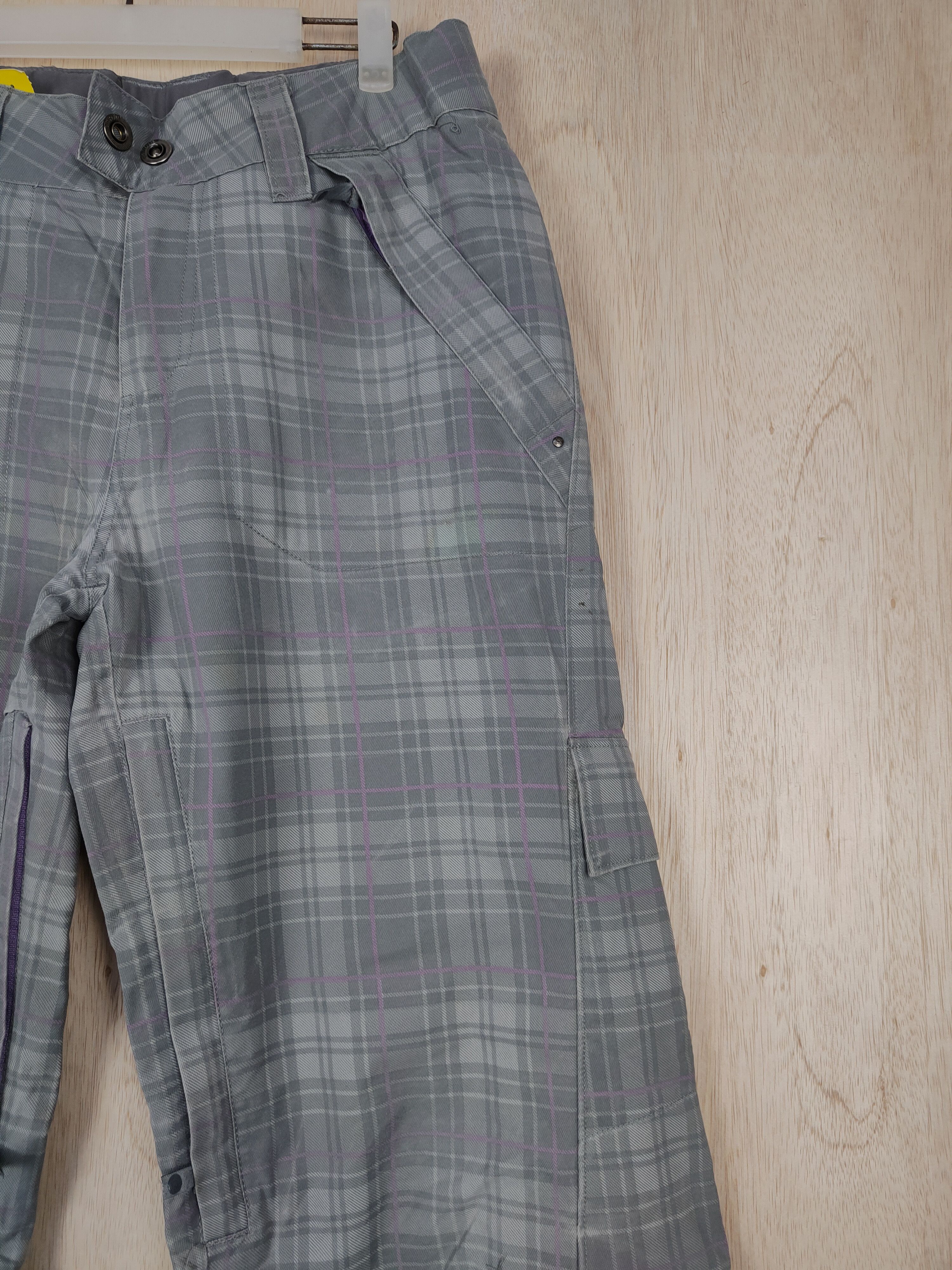 Empyre Empyre Gray checkered ski winter sportwear Cargo Pant #S321 Size US 30 / EU 46 - 7 Thumbnail