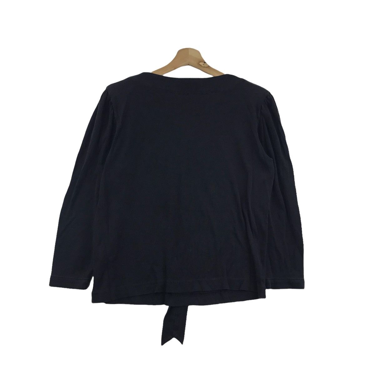Yves Saint Laurent Vintage YVES SAINT LAURENT Ysl Italy Black LongSleeve Tshirt Size US M / EU 48-50 / 2 - 6 Thumbnail