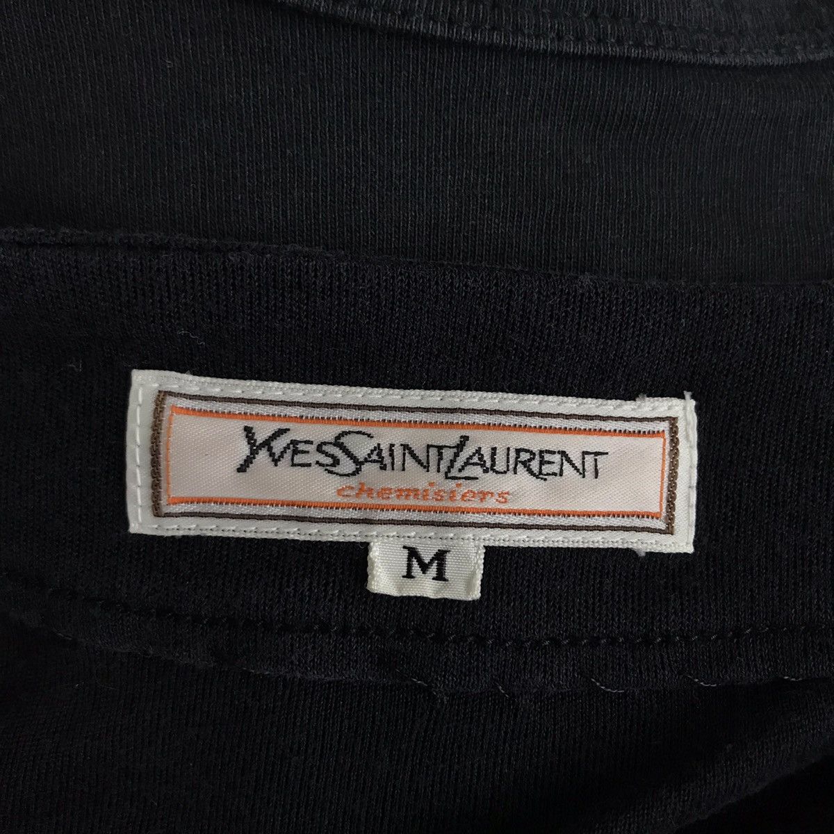 Yves Saint Laurent Vintage YVES SAINT LAURENT Ysl Italy Black LongSleeve Tshirt Size US M / EU 48-50 / 2 - 3 Thumbnail