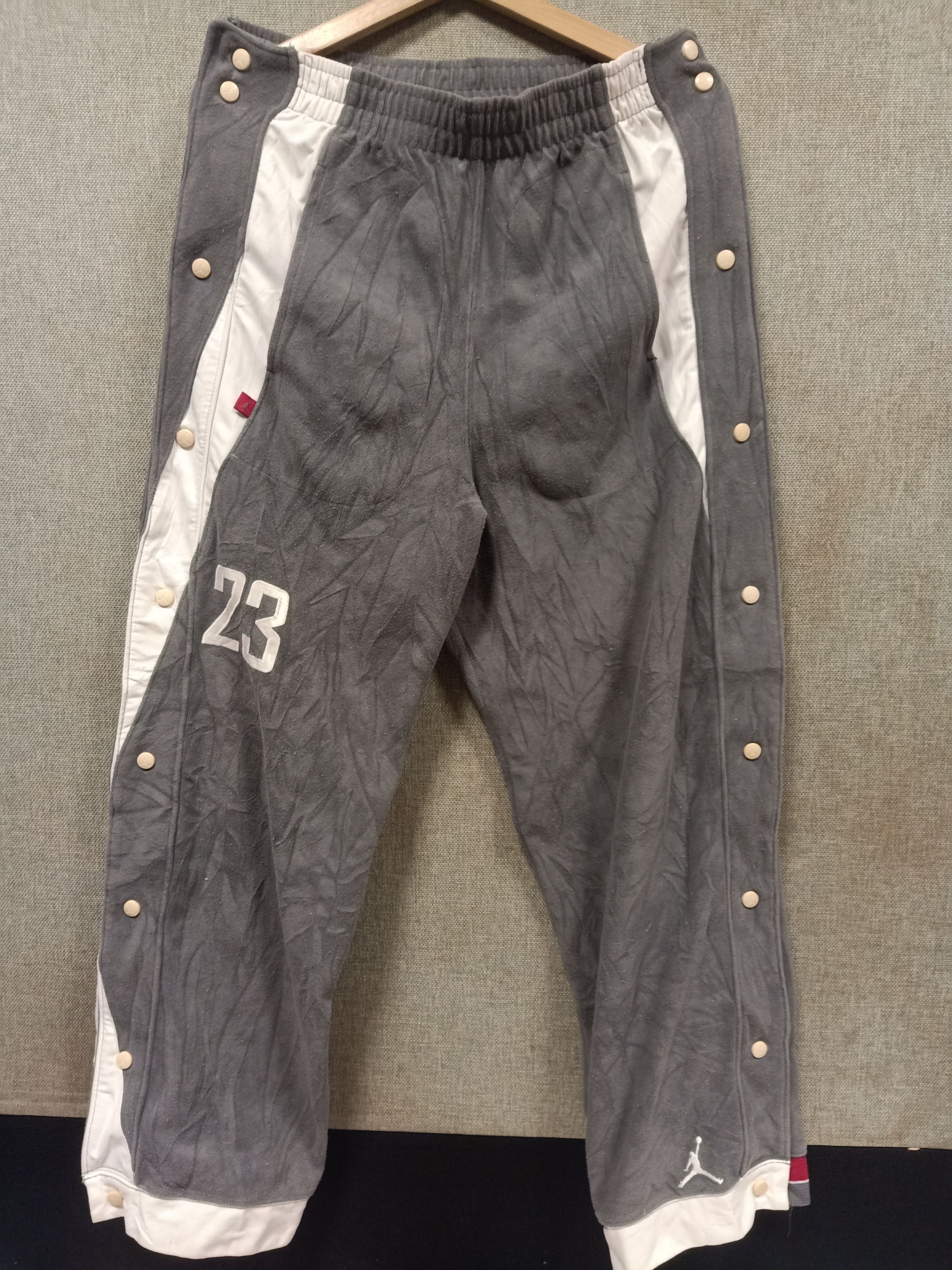 Jordan Brand Vintage jordan button up track pants Size US 35 - 1 Thumbnail