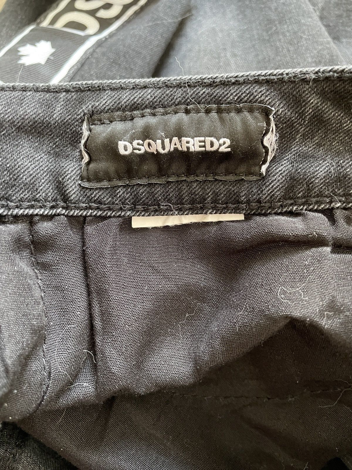 Dsquared2 Dsquared2 black denim jeans big logo Size US 30 / EU 46 - 6 Thumbnail