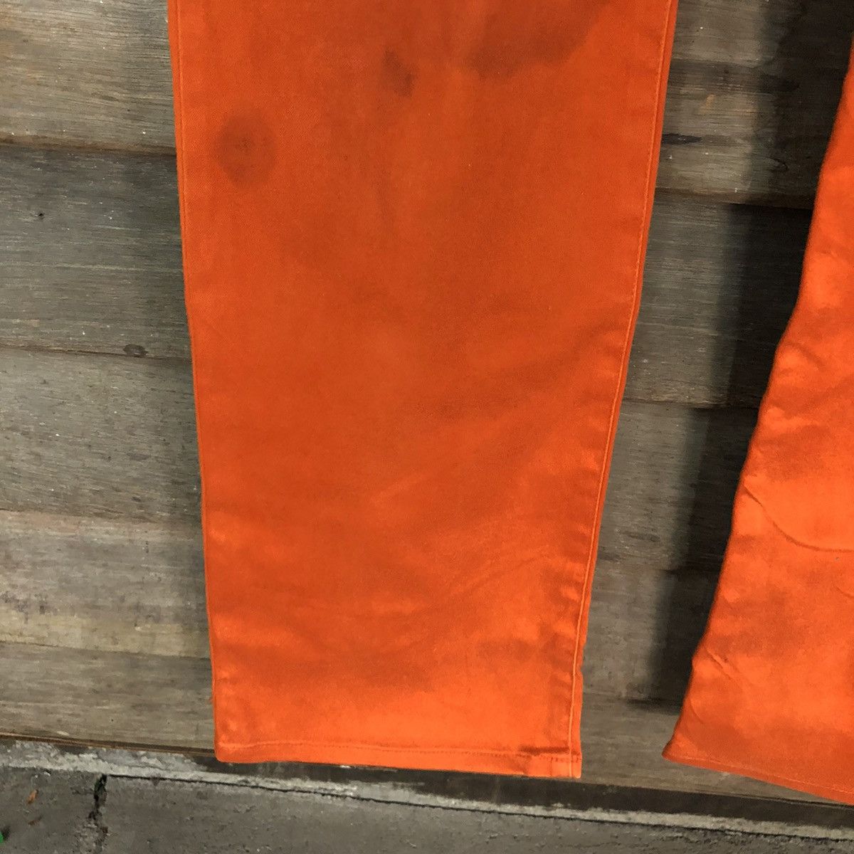 Japanese Brand Ru Jeans Orange Casual Pants #4644 Size US 28 / EU 44 - 6 Thumbnail