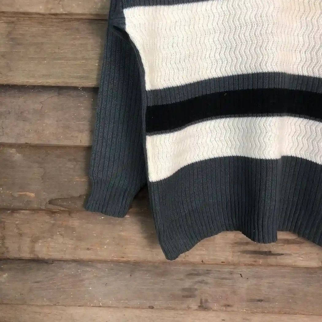 Japanese Brand × OVER THE STRiPES Vintage Kosugi Pocket Tee Stripe Polo Sweatshirt #512 Size US M / EU 48-50 / 2 - 4 Thumbnail
