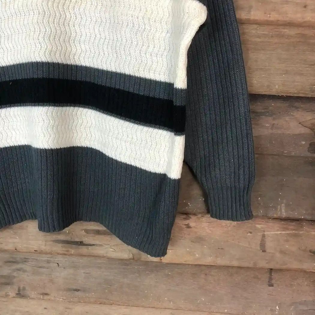 Japanese Brand × OVER THE STRiPES Vintage Kosugi Pocket Tee Stripe Polo Sweatshirt #512 Size US M / EU 48-50 / 2 - 6 Thumbnail