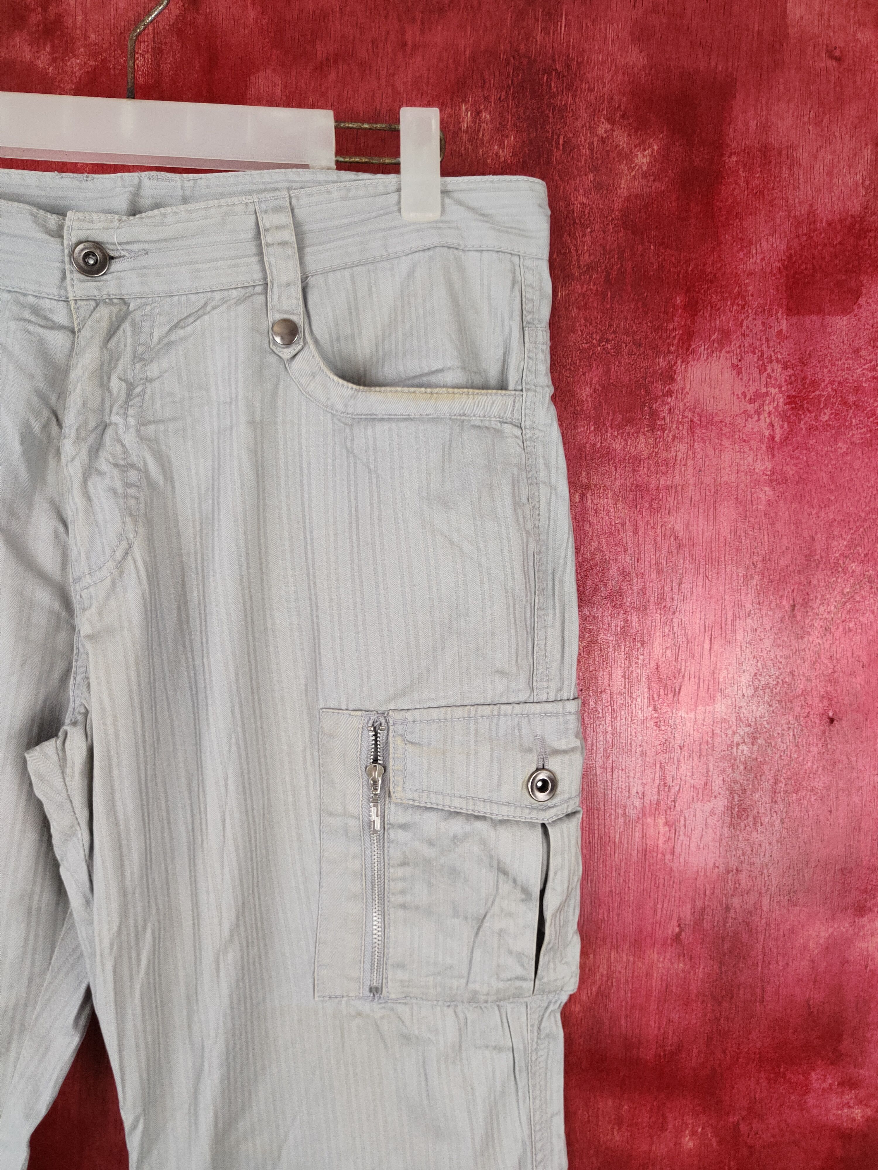 Japanese Brand Japanese Brand Gray Multi Pocket Tactical Pants #4896 Size US 34 / EU 50 - 5 Thumbnail