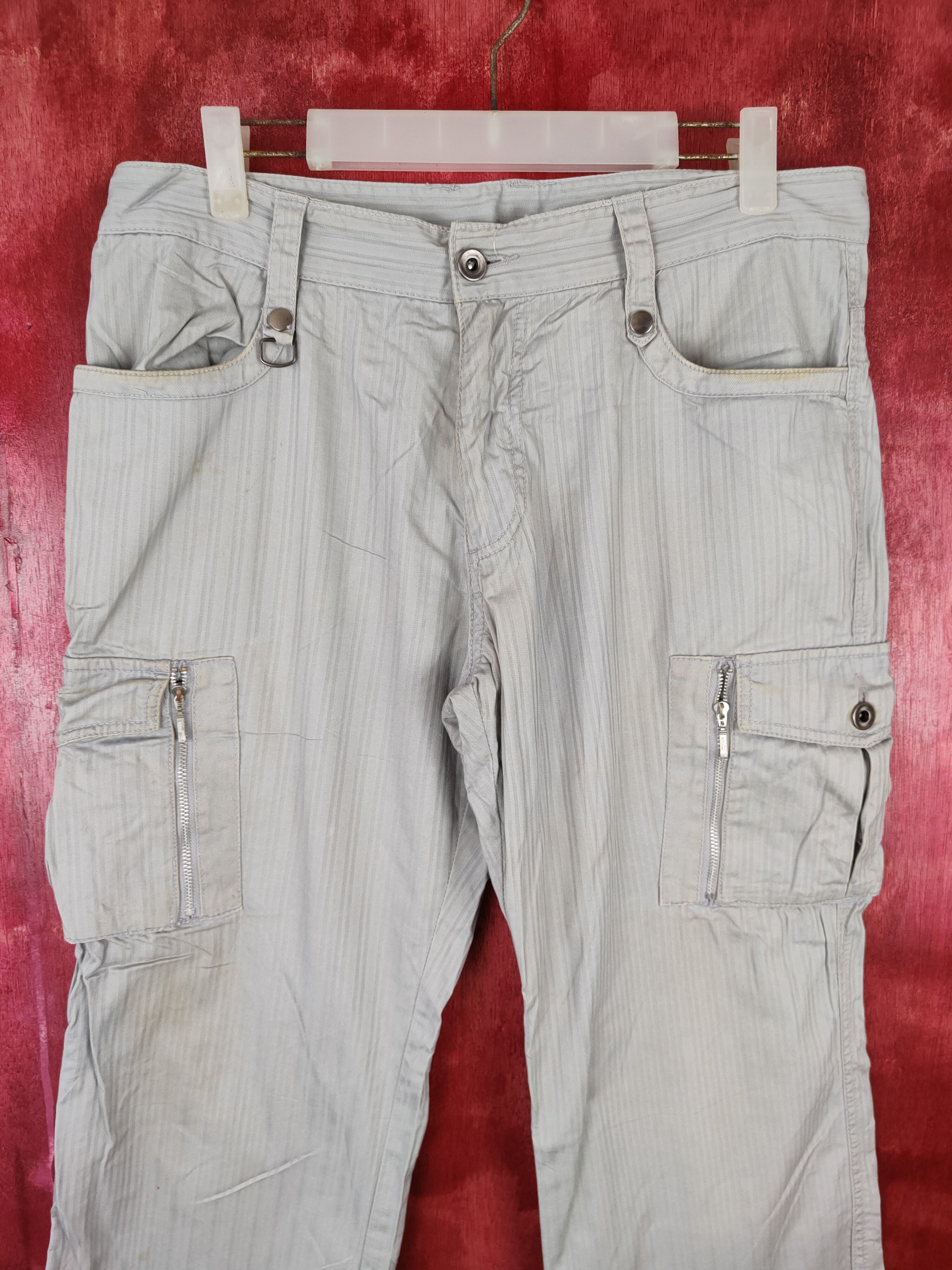 Japanese Brand Japanese Brand Gray Multi Pocket Tactical Pants #4896 Size US 34 / EU 50 - 2 Thumbnail