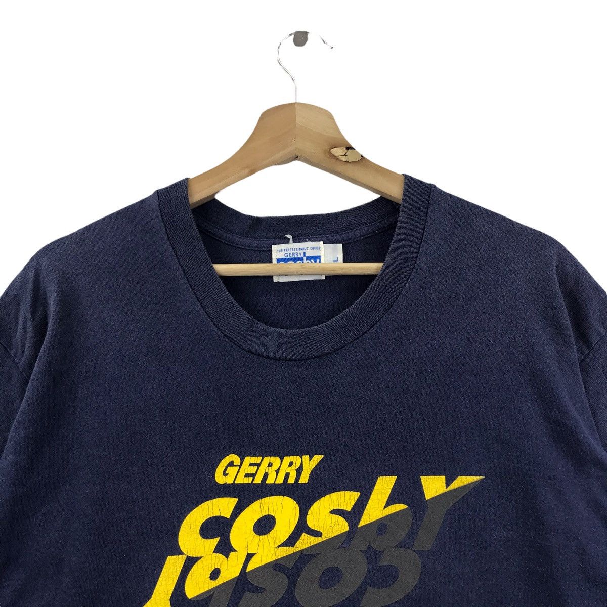 Vintage Vintage GERRY COSBY Big Print Blue T shirt Size US L / EU 52-54 / 3 - 2 Thumbnail