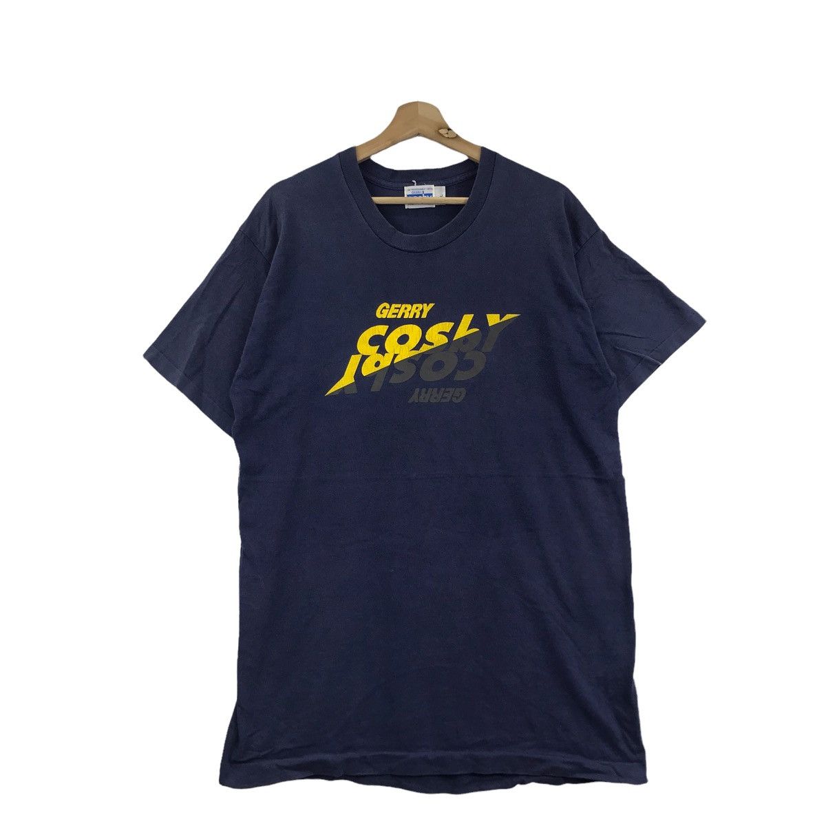 Vintage Vintage GERRY COSBY Big Print Blue T shirt Size US L / EU 52-54 / 3 - 1 Thumbnail