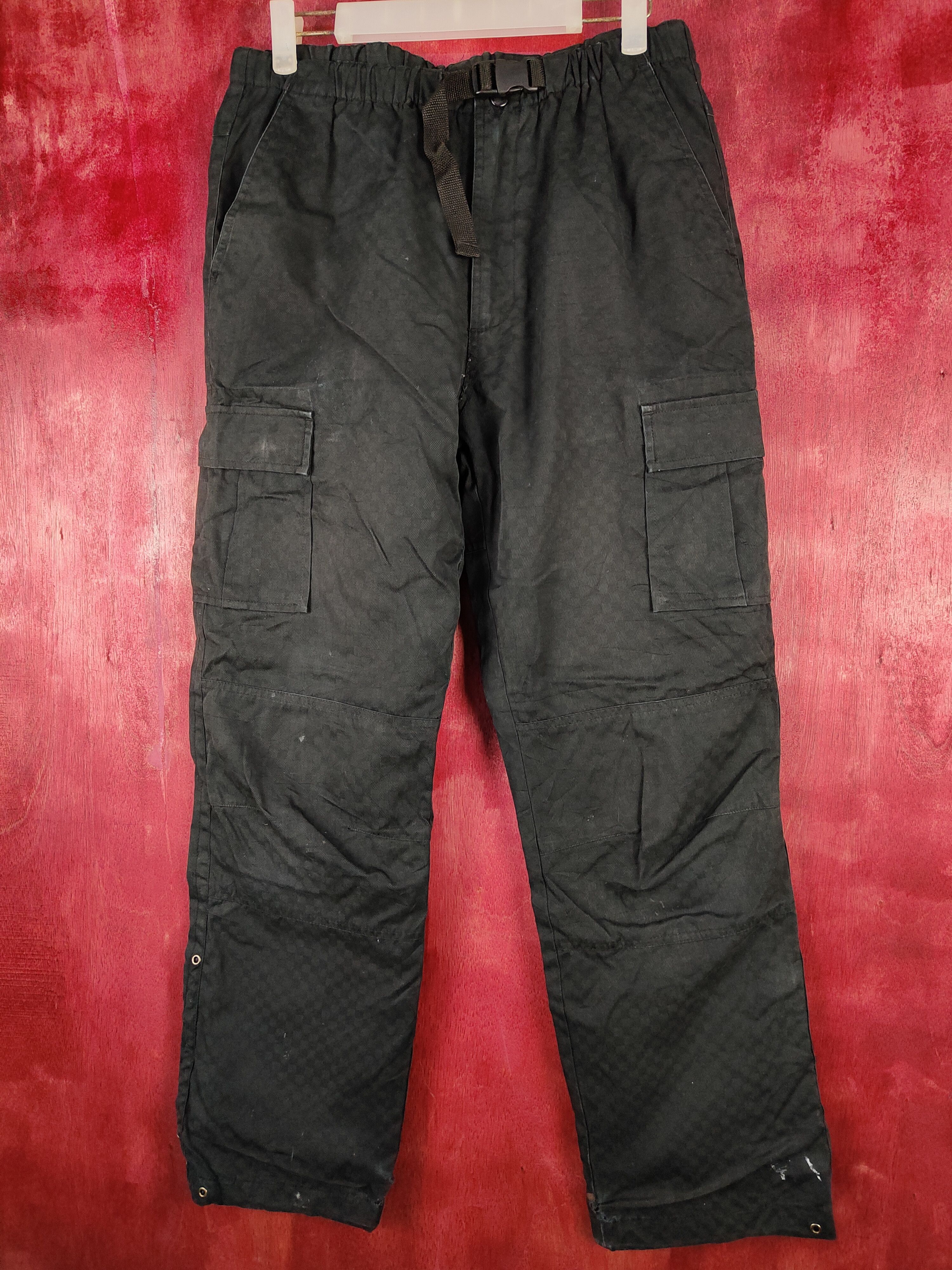 Japanese Brand Power To The People Black hiking track Pants #4839 Size US 31 - 1 Thumbnail