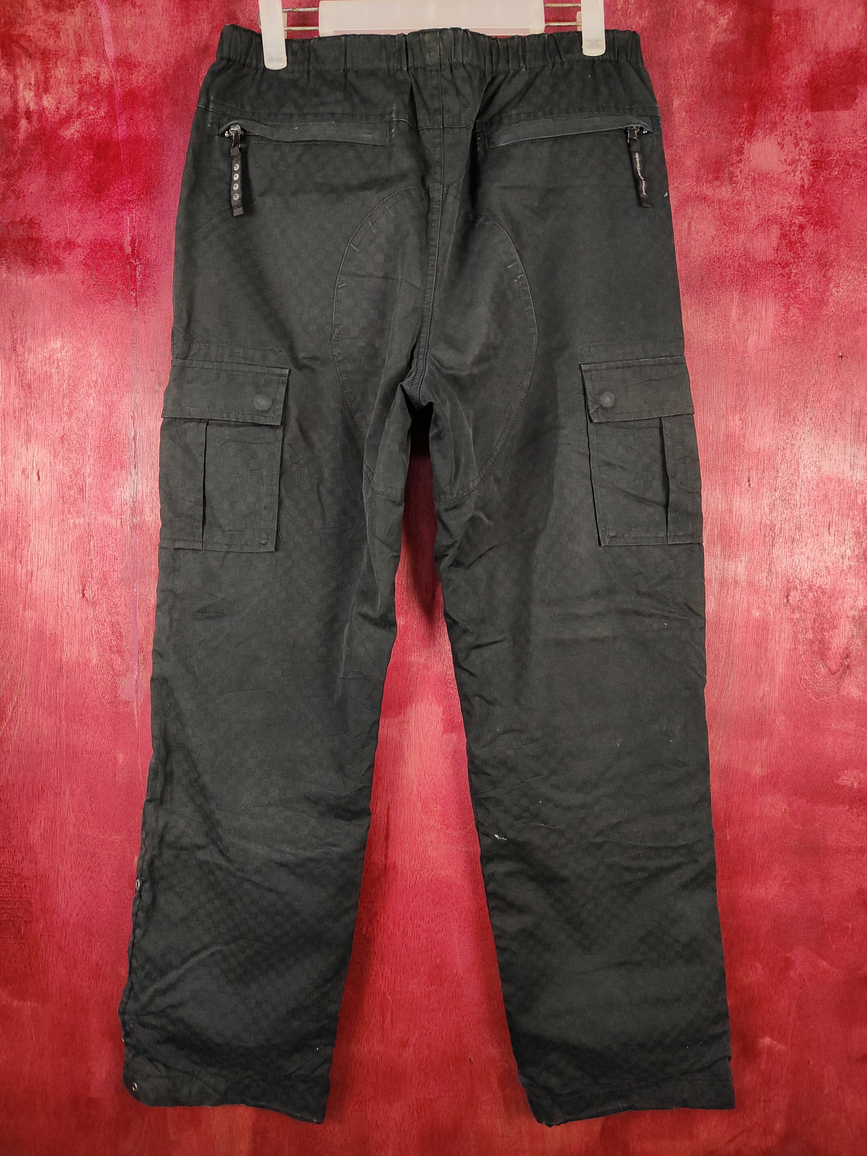 Japanese Brand Power To The People Black hiking track Pants #4839 Size US 31 - 9 Thumbnail